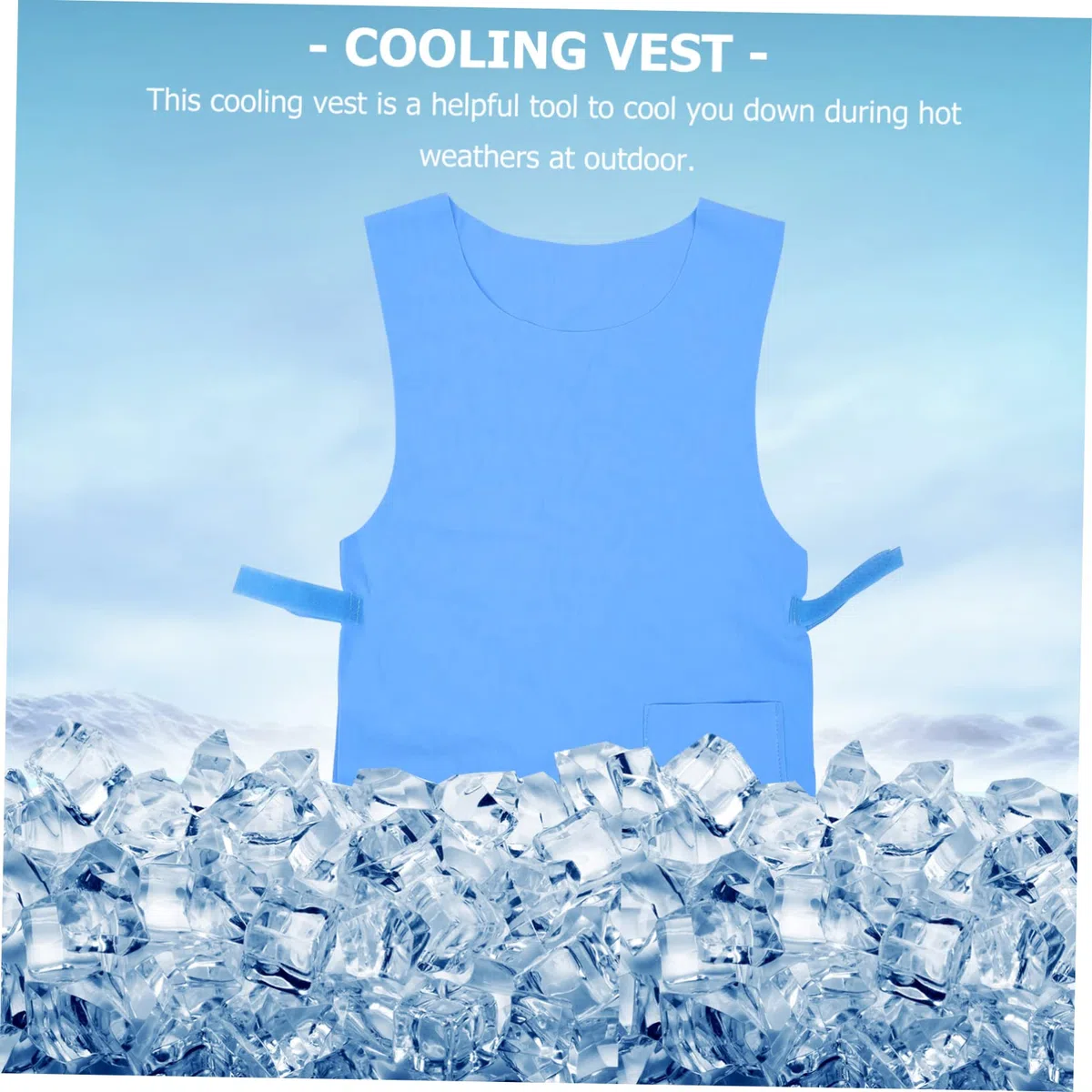 Sewroro Praktische Kühlweste Eiskühlweste aus Pva und Polypropylen zur Körpertemperatur Senkung im Sommer für Männer und Frauen für Sommerstimmung Beim Angeln und Outdoor