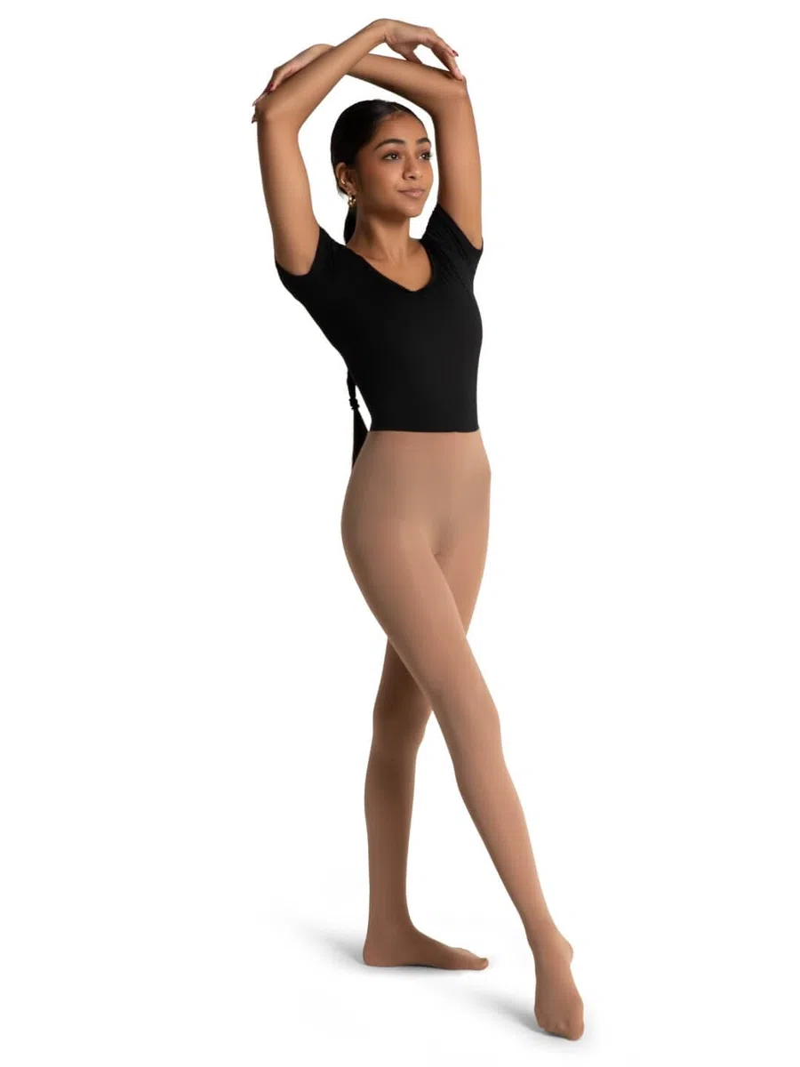 Capezio Damen Ultraweiche Tight mit Füßen und Selbstgestricktem Bund Strumpfhose