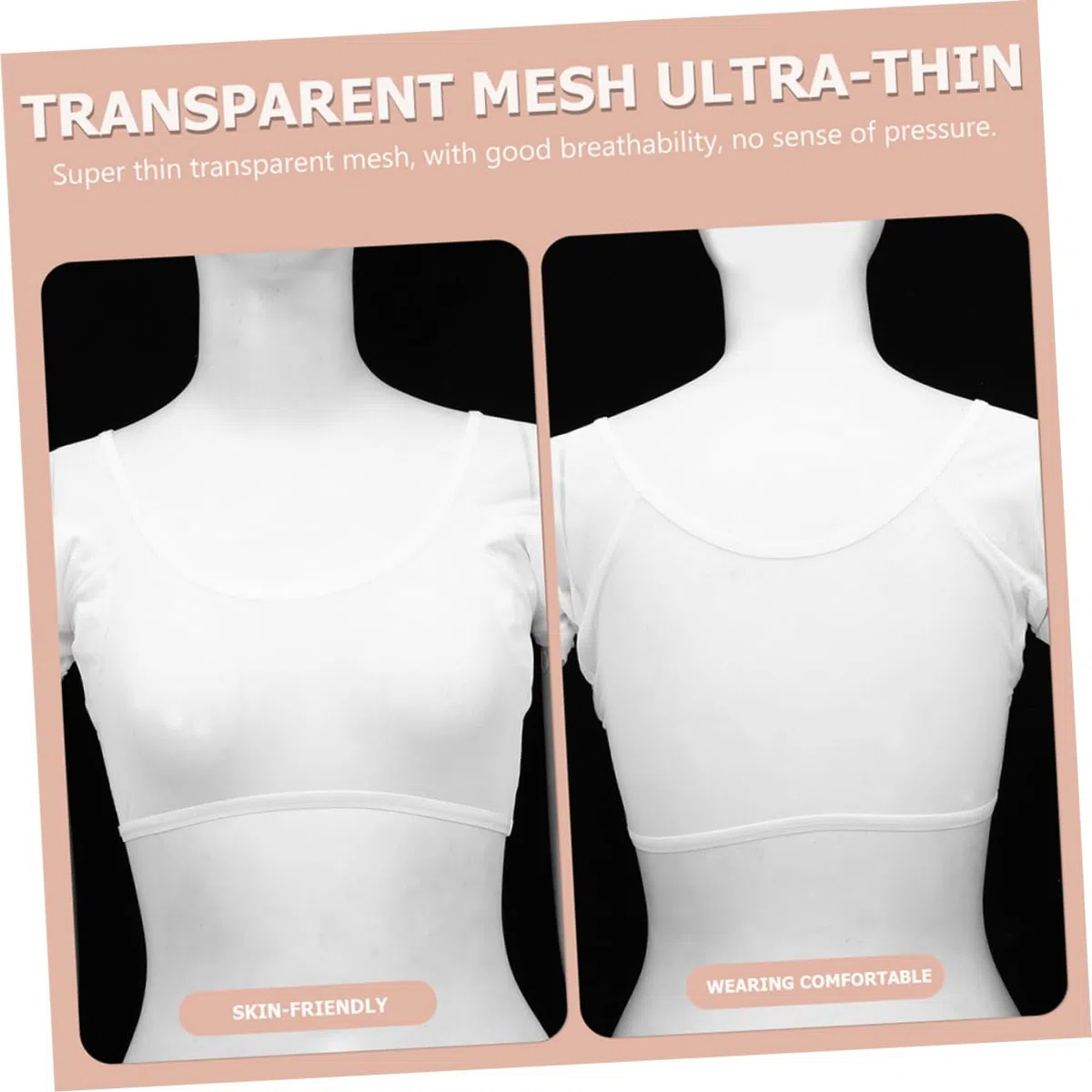 Mikinona Tankinis für Damen Damenhemden -Unterhemden unterwäsche Achselhemd schweißfeste Weste Sweatweste Schweiß aufnehmen Schweißkissen Westenpolster Sweatshirt Fräulein