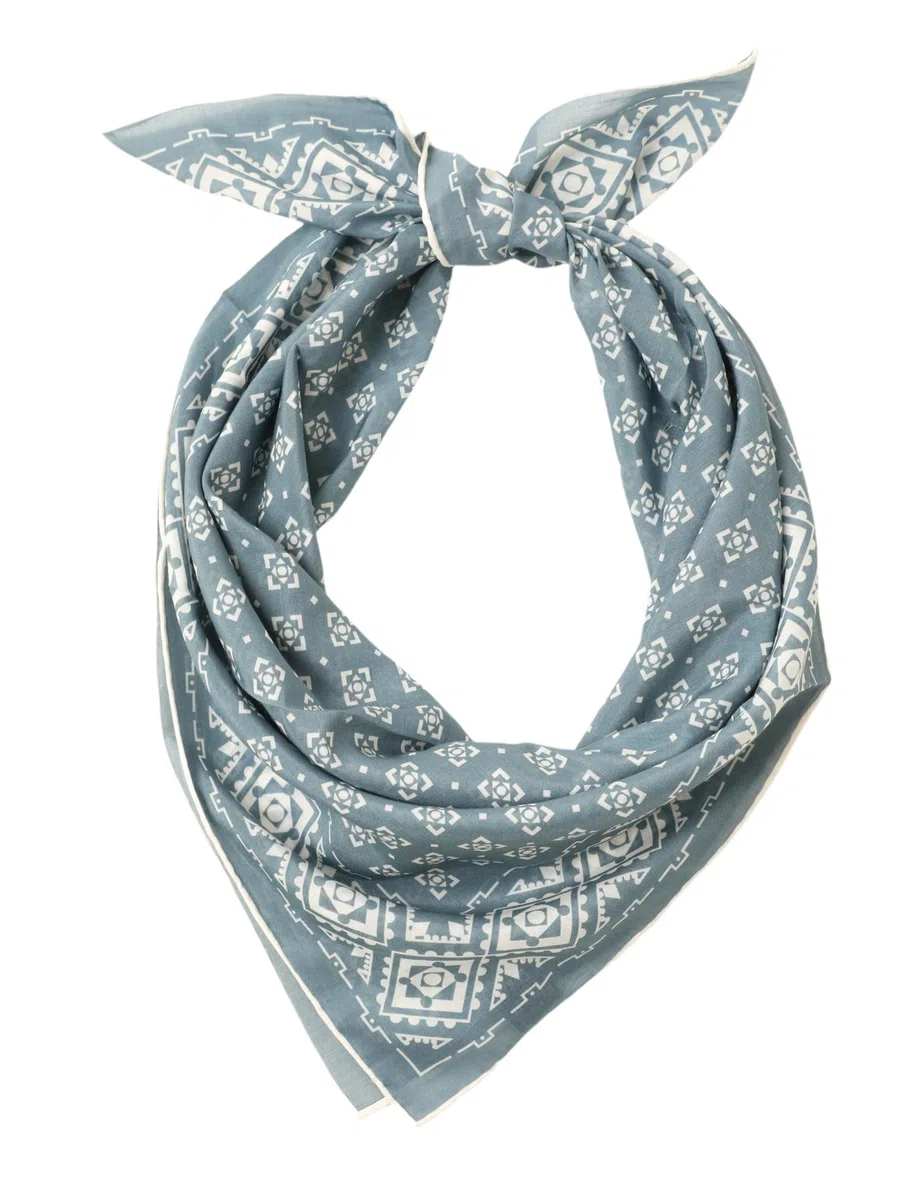 Unisex Seide Baumwolle Mix 65/65 cm Halstuch handrolliert Nickituch Kopftuch Bandana Seidenhalstuch Damen & Herren