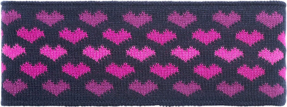 Eisglut Unisex Kinder Herzilein Kids Stirnband, marine, S 55-56cm EU