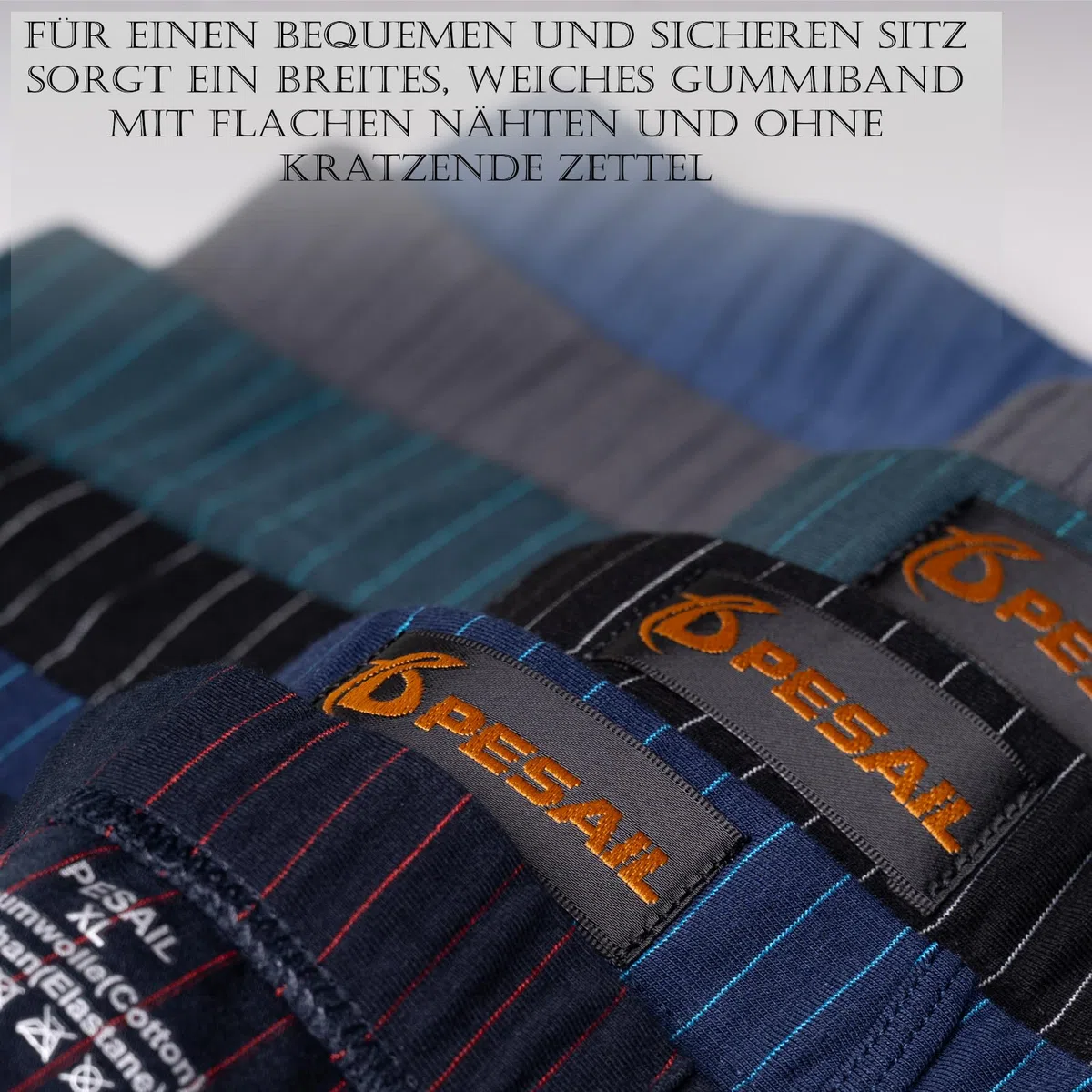 Herren Boxershorts aus Baumwolle, 4er Pack I 8er Pack, Größen M-10XL, Bequeme Unterhose, enganliegende Retroshorts ohne kratzenden Zettel