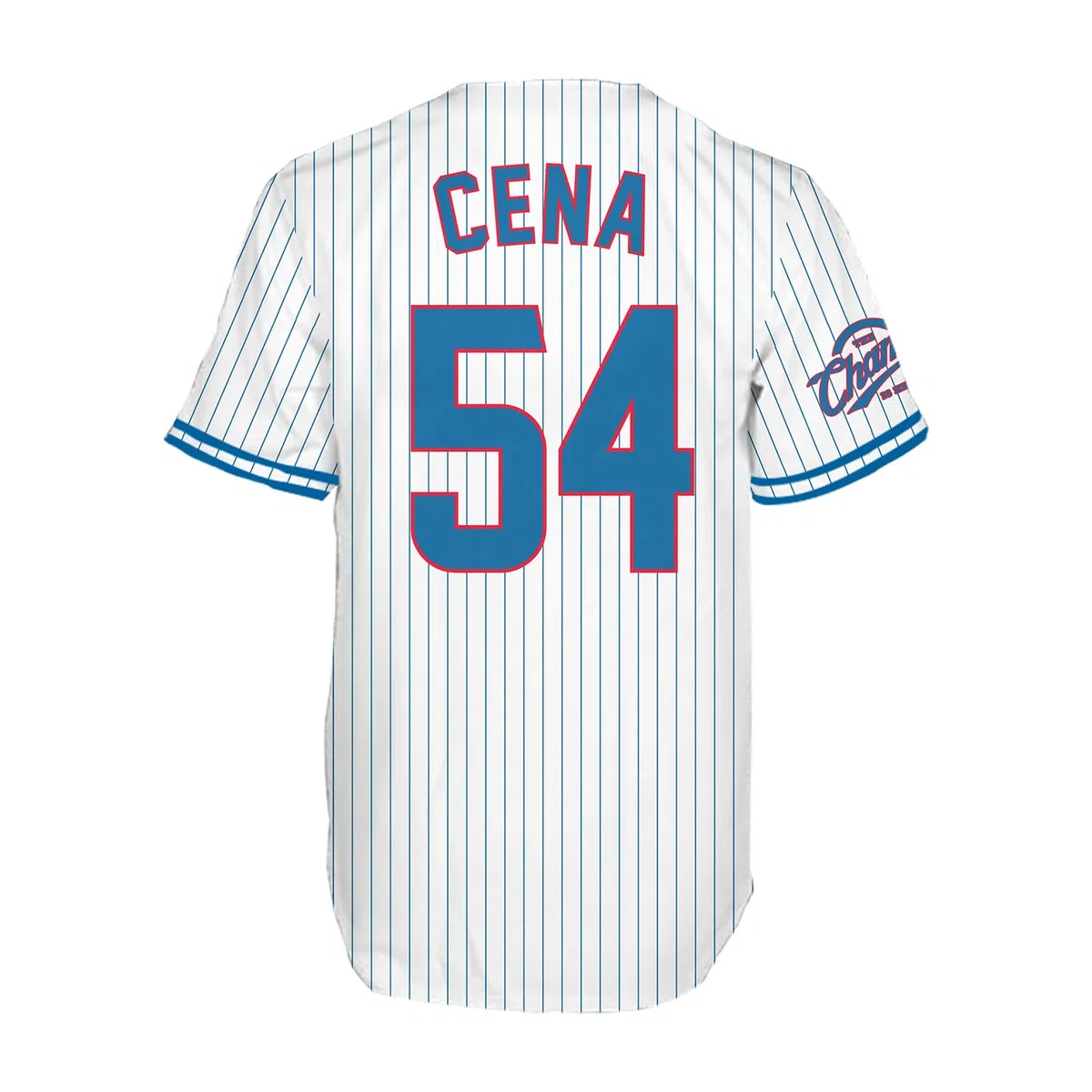 WWE John Cena Baseballtrikot – U Cant C Me – Herren World Wrestling Champion Mesh Button Down Baseball Jersey