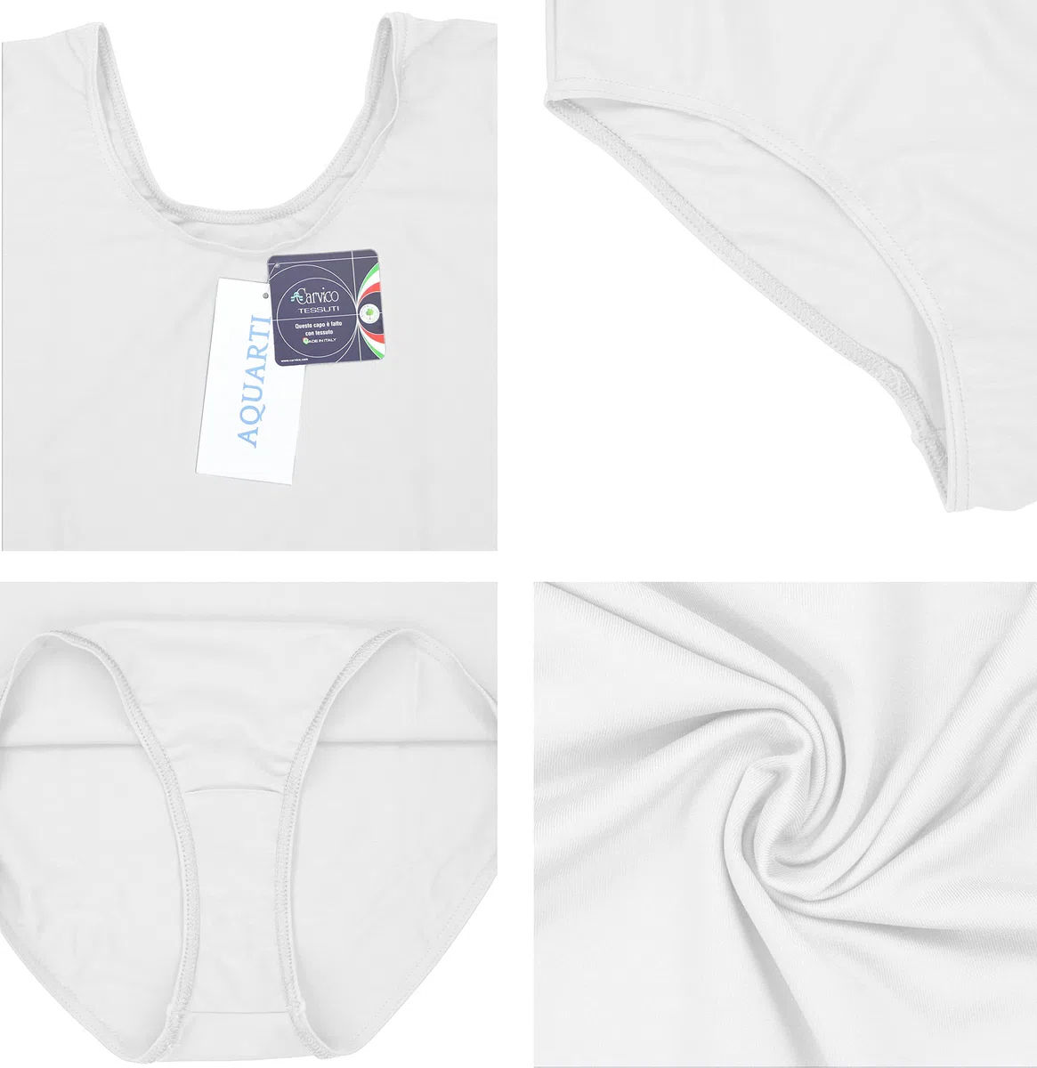 Aquarti Damen Ballett Trikot Kurzarm Gymnastik Tanz-Body
