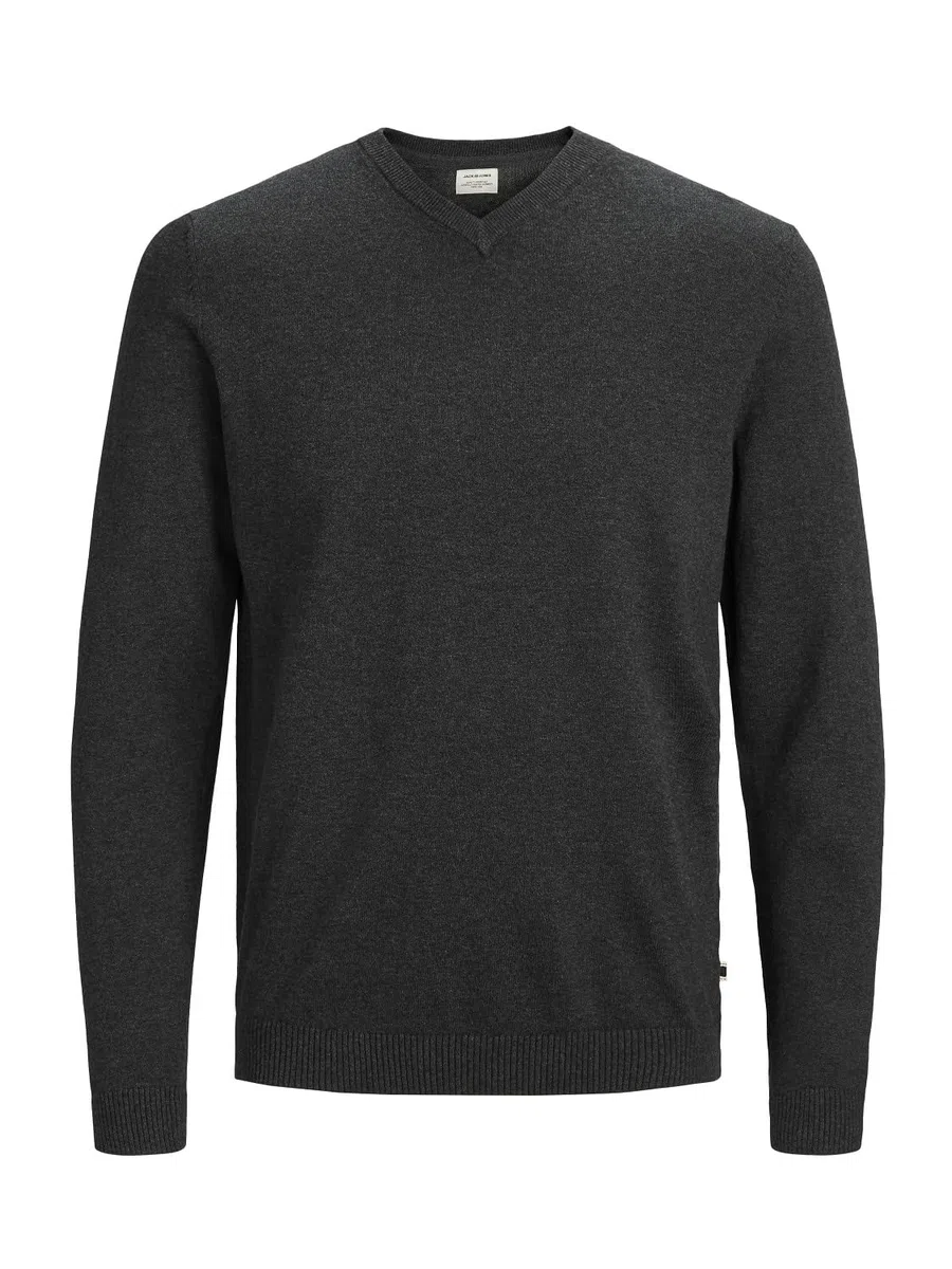 JACK & JONES Male Strickpullover Einfarbig Strickpullover | Knitted Pullover