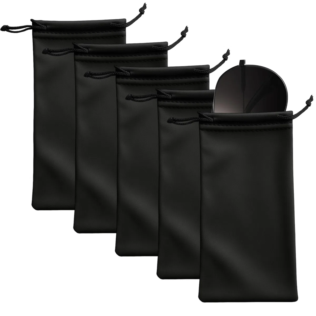 5 Stücke Brillenetui Weich,Microfaser Brillentasche,Brillenetui Flach,Brillenaufbewahrung,Sonnenbrillen Aufbewahrung,brillenhülle,brillenbeutel,brillen tasche,brillen etui