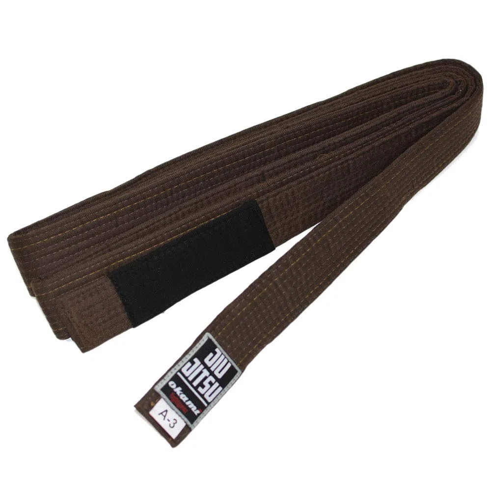 Okami BJJ Gürtel, braun GI-Größe A3