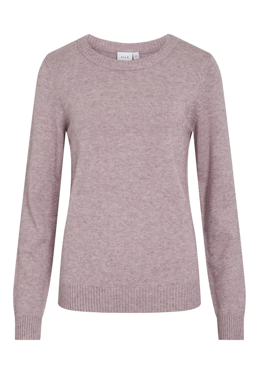 Vila Damen Viril O-Neck L/S Knit Top - Noos Viril O-Neck L/S Knit Top - Noos (1er Pack)