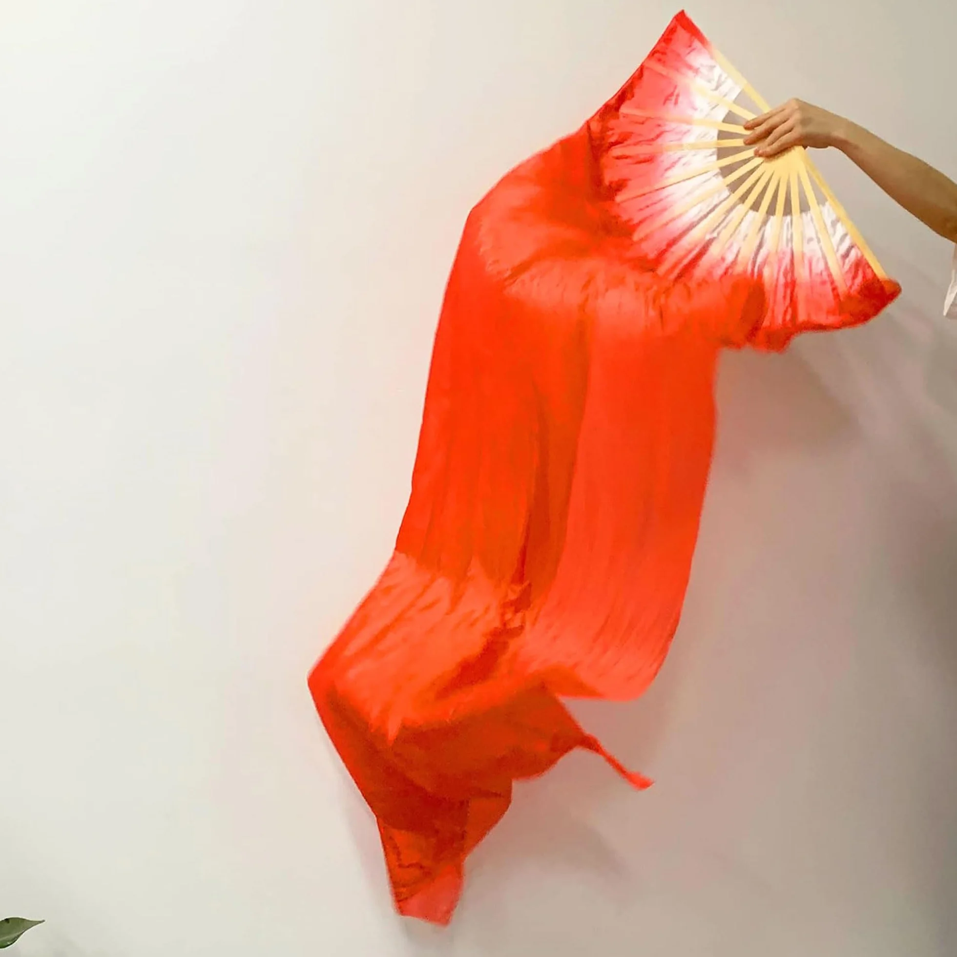 (Rechts 2 Pcs FäCher SchleierfäCher, Bauchtanz Schleier Fans SchleierfäCher Schleier Lange FäCher FäCherschleier Bauchtanz Dance Schleier, 1.8m, FüR GroßE Auftritte, Proben, Unterhaltung