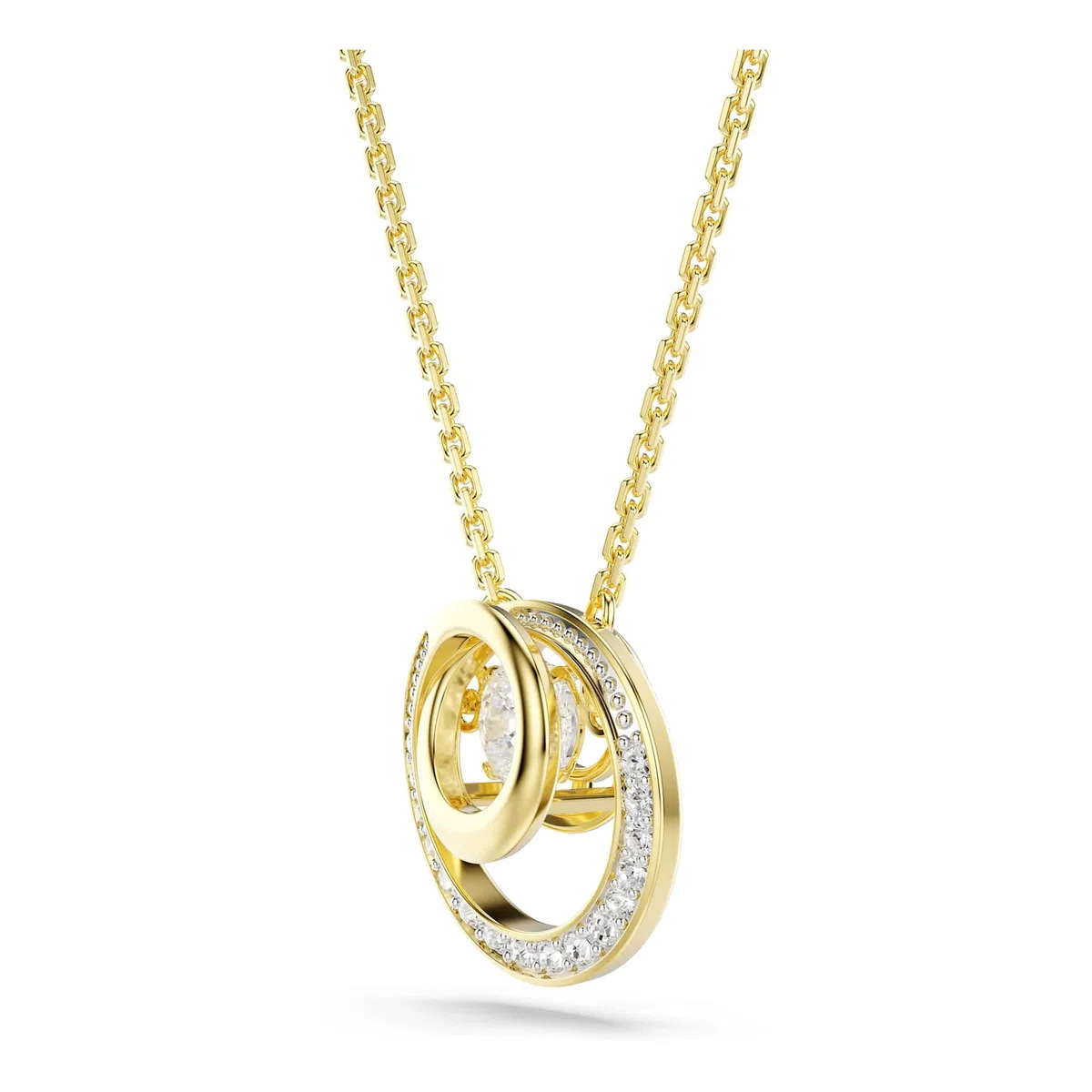 Swarovski Hyperbola Kollektion Rundschliff Weiß Goldfarben beschichtet