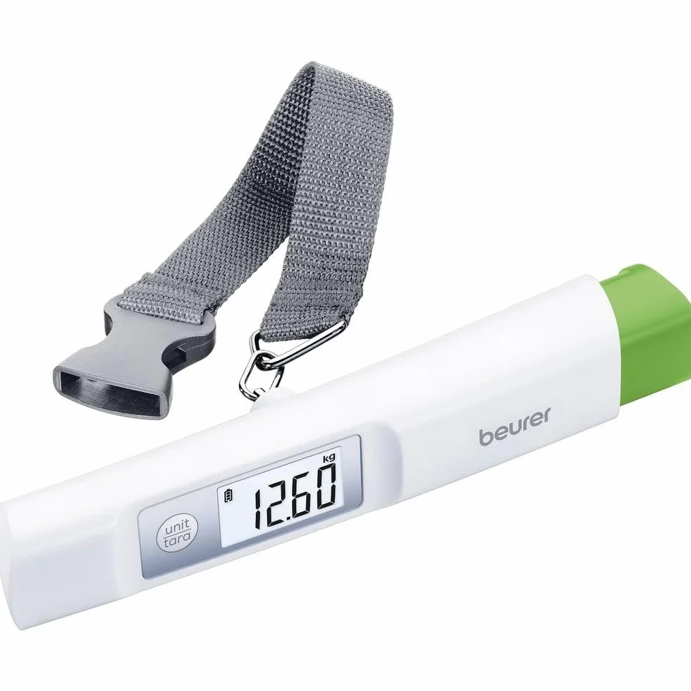 Beurer LS 20 eco Kofferwaage - batterielose, kleine und handliche Gepäckwaage, ideal für Flugreisen, umweltfreundlich und sparsam