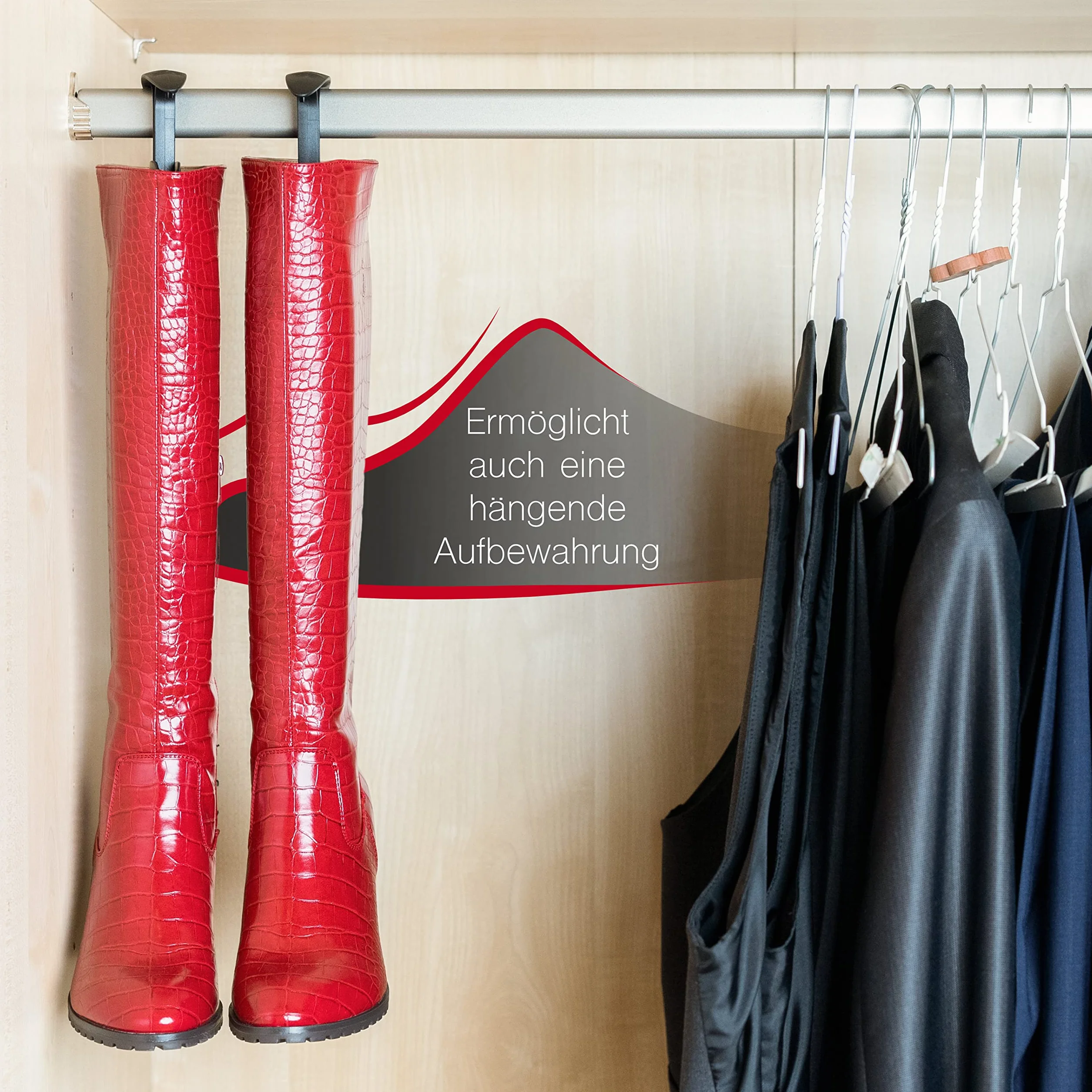 Lisa Boots Stiefelspanner 1 Paar - Stiefel-Schuhspanner für Damen - Schaftspanner hält Stiefel in Form - mit innovativer Automatik-Mechanik