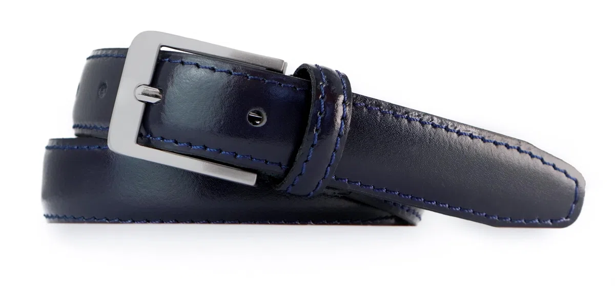 almela - Jungen Gürtel - Kinder - Kommunion - Rindsleder - 2,5 cm breit - Leder - 25mm - Kindergürtel - Jungengürtel - Kürzbar - Child belt