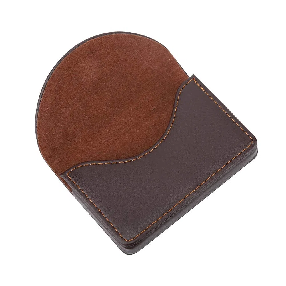 Professionelle Lederbetriebsname -Kartenhalter Hülle Brieftaschen Kreditkarte Inhaber Hülle (Kaffee)