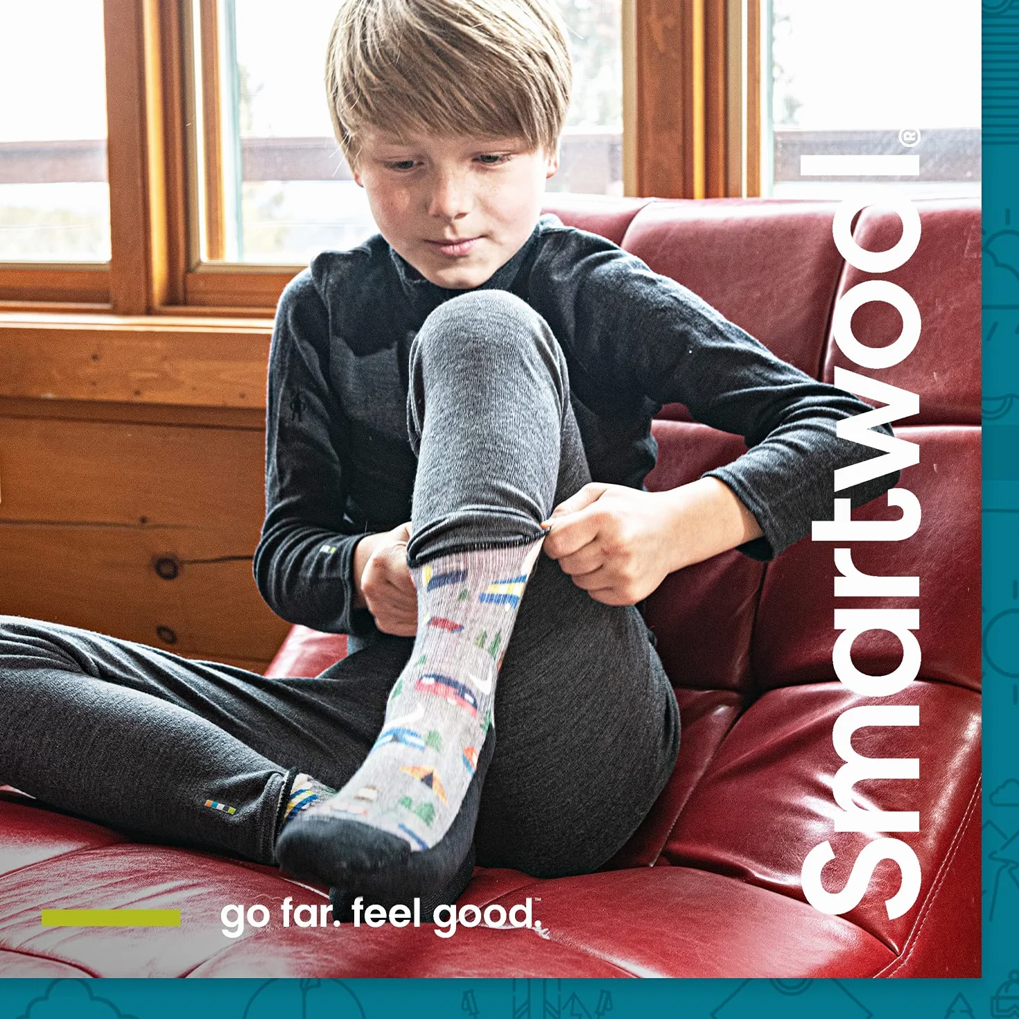Smartwool Unisex Kinder Wandersocken mit Durchgehender Polsterung