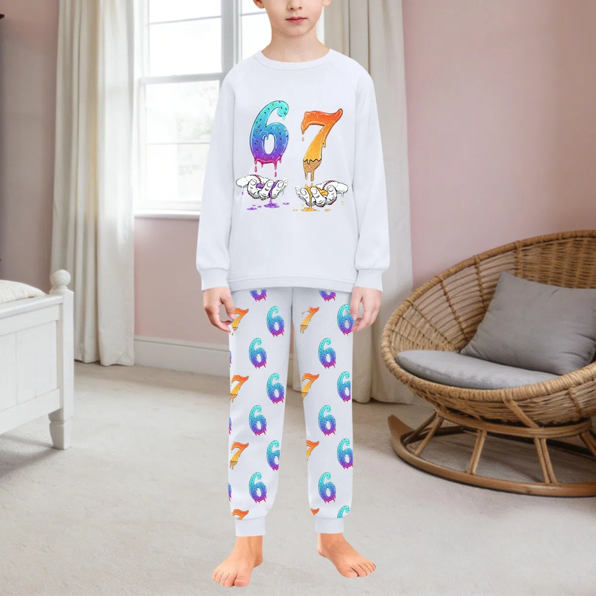 Jogginganzug Kinder mit 67 Drucke Trainingsanzüge für Jungen 2 teiliges Set Rundhalsausschnitt Kapuzenpullover und Jogginghose Set Frühling/Herbst Jogginganzüge Mode Lässige Trainingsanzug 5-16 Jahre