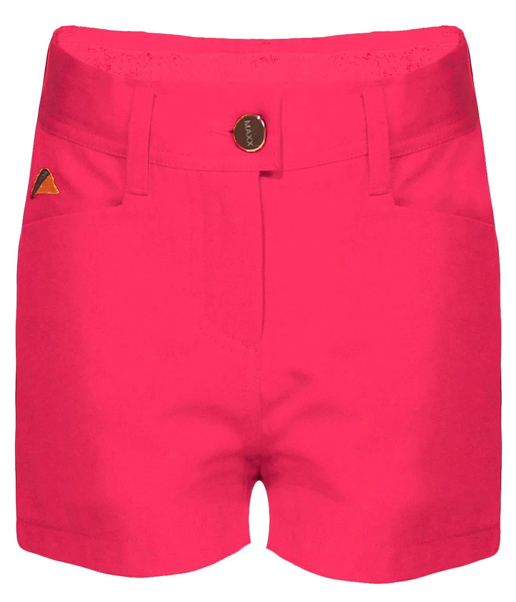 MAXX Golf Short Mädchen mit verstellbarem Bund, gerade Form, Golfshort