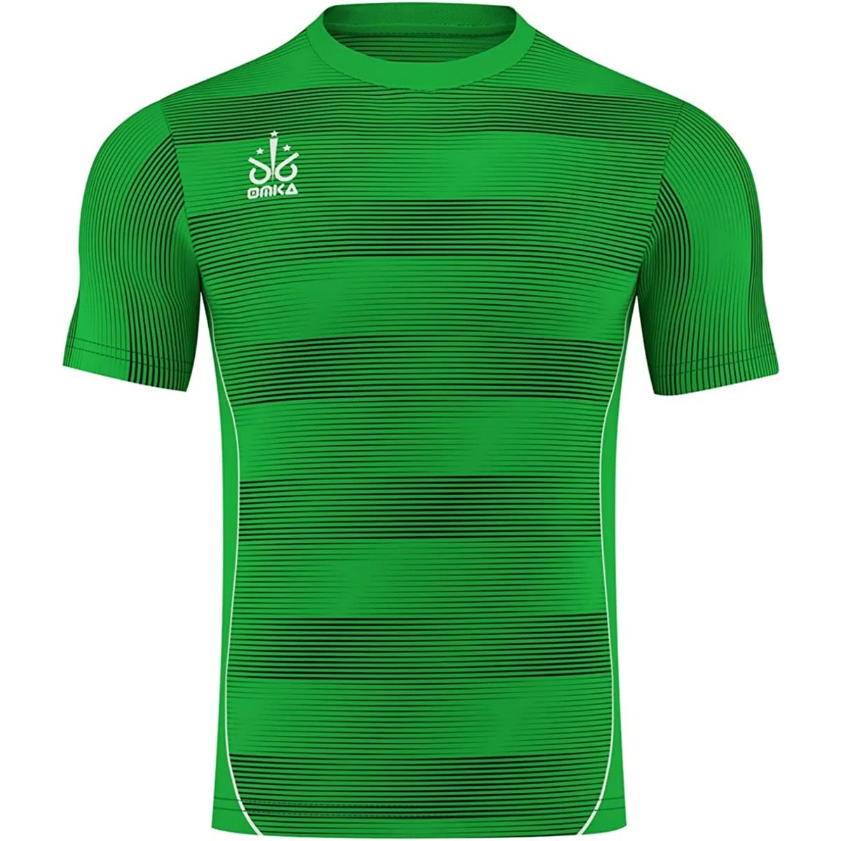 OMKA Team Sportshirt - Atmungsaktives Kurzarm-Fußballtrikot, Rundhals-Fantrikot, Premium Teamwear Sportbekleidung