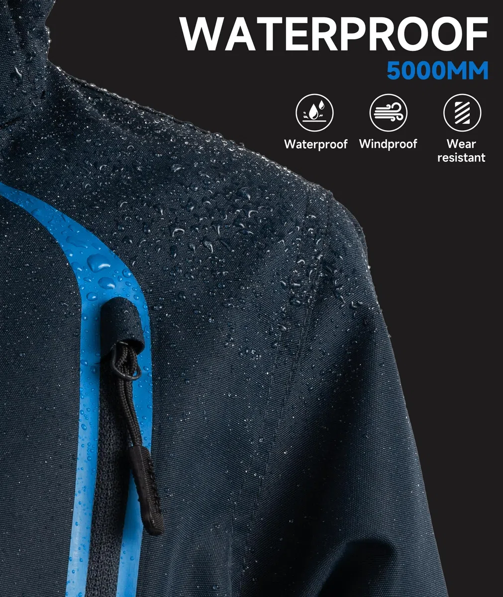 YoungSoul Kinder wasserdichte Regenjacke mit Abnehmbarer Kapuze