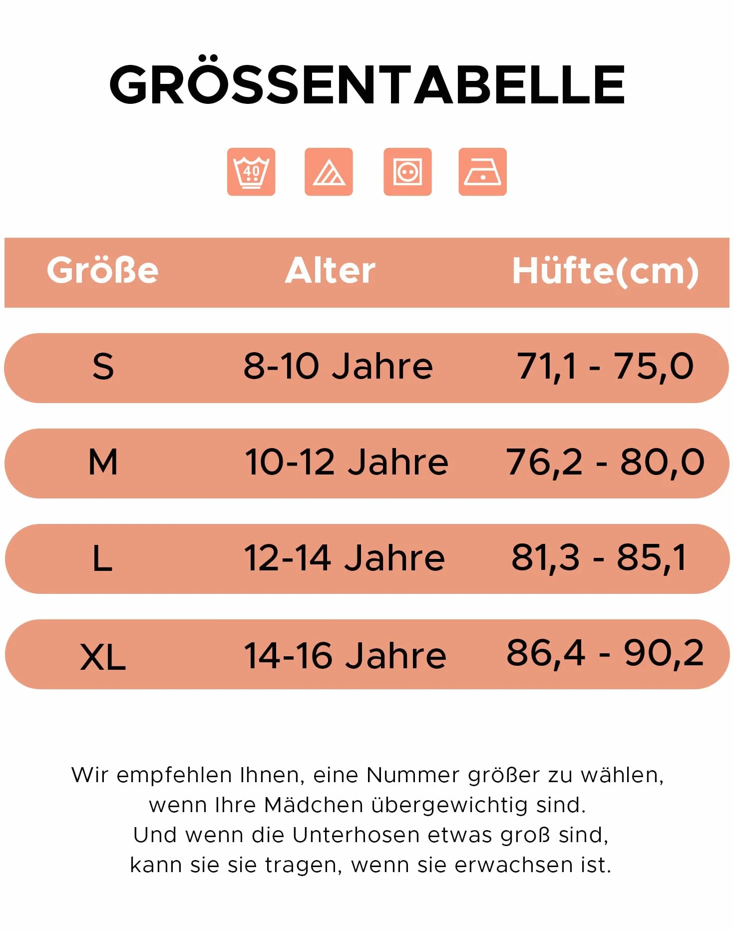 INNERSY Unterhosen Mädchen Baumwolle Unterwäsche Bequeme Slips für Teenager 8-16 Jahren 6er Pack