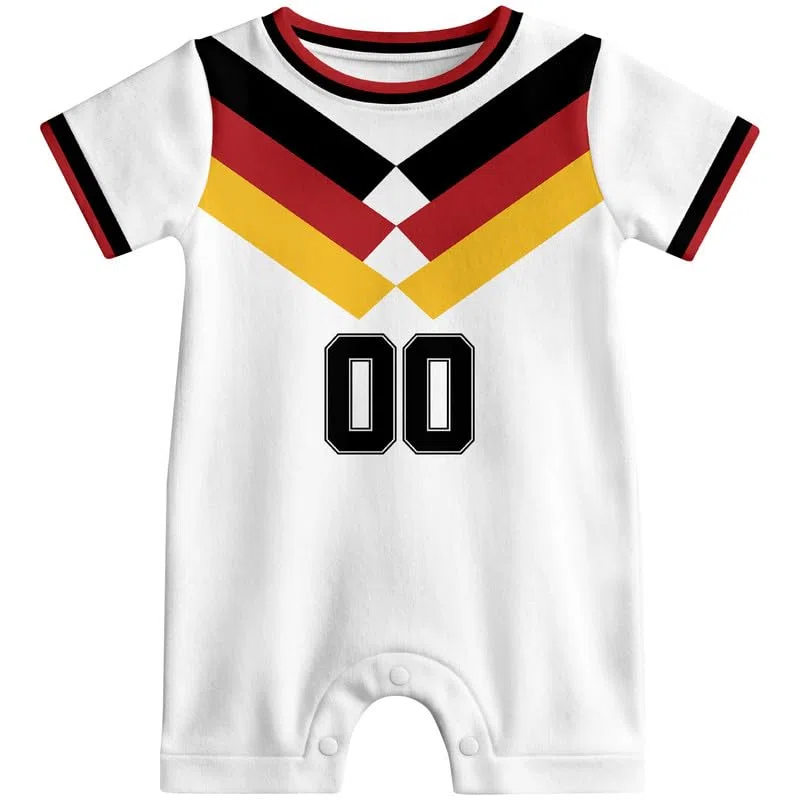 Babybody Shirt mit Personalisierbarem Namen Nummer, Personalisiertes Kurzarm Babykleidung als Geschenk für Mädchen Junge