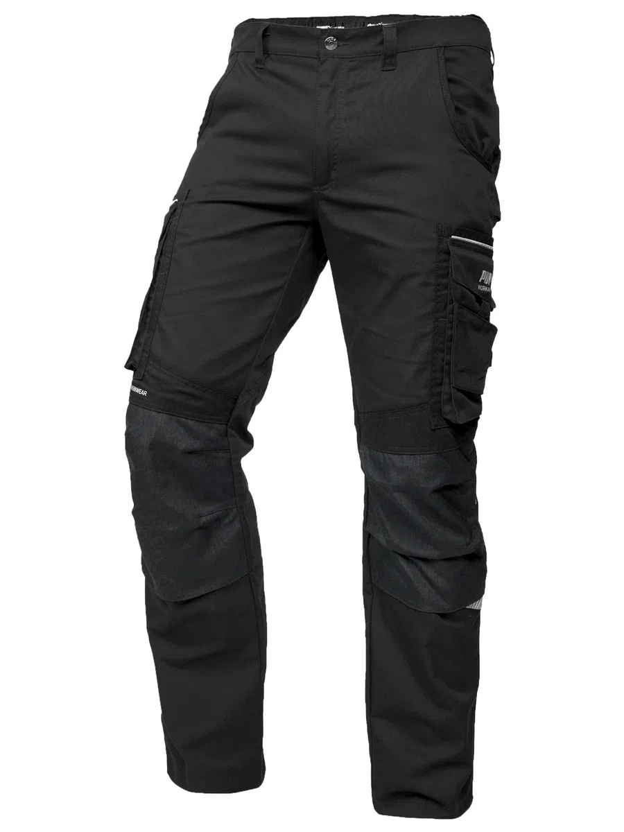 Puma Workwear Precision X - Arbeitshose Herren - Premium Arbeitskleidung mit vielen Taschen und verstärkten Kniepartien - Funktionshose mit Stretch für Handwerk und Baugewerbe