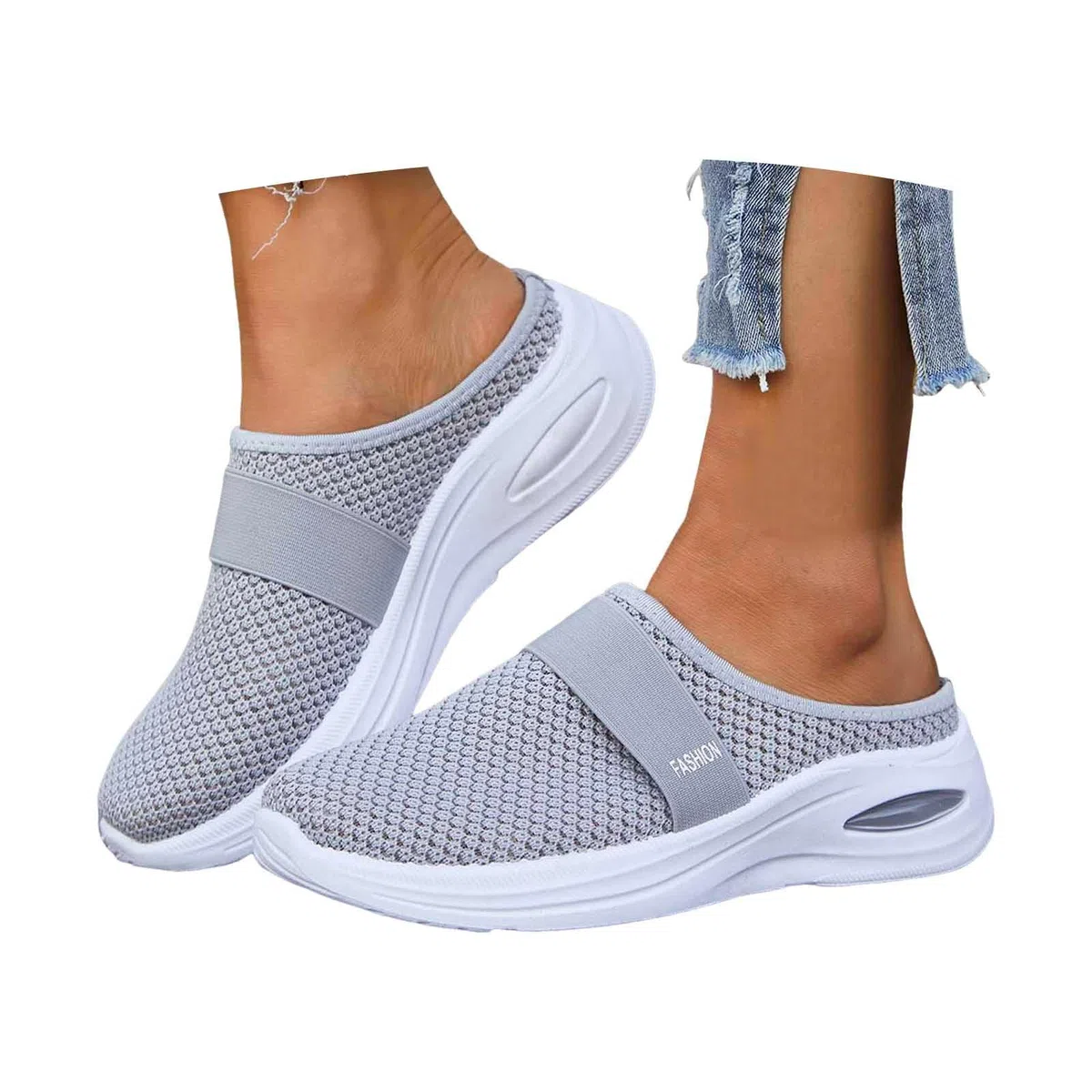 Clogs Damen Hausschuhe Orthopädische Schuhe Mesh Sommerschuhe Slip On rutschfest Pantoletten Gesundheitsschuhe Diabetiker Sandalen Gartenschuhe Pflege Schuhen Kochschuhe