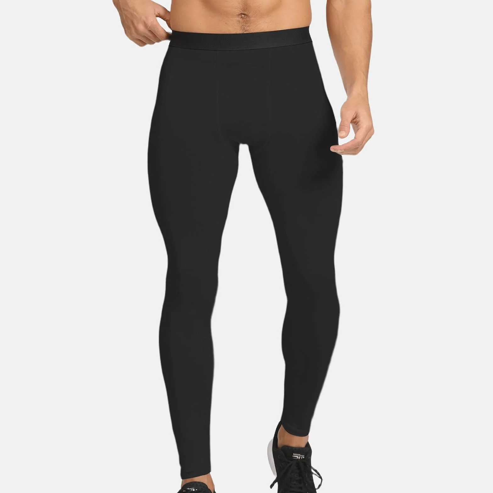 HYCOPROT Kompressionshose Herren Schnelltrocknende Laufhose Sport Leggings Atmungsaktiv Funktionsunterhose Tight Hose für Basketball Fitness Joggen