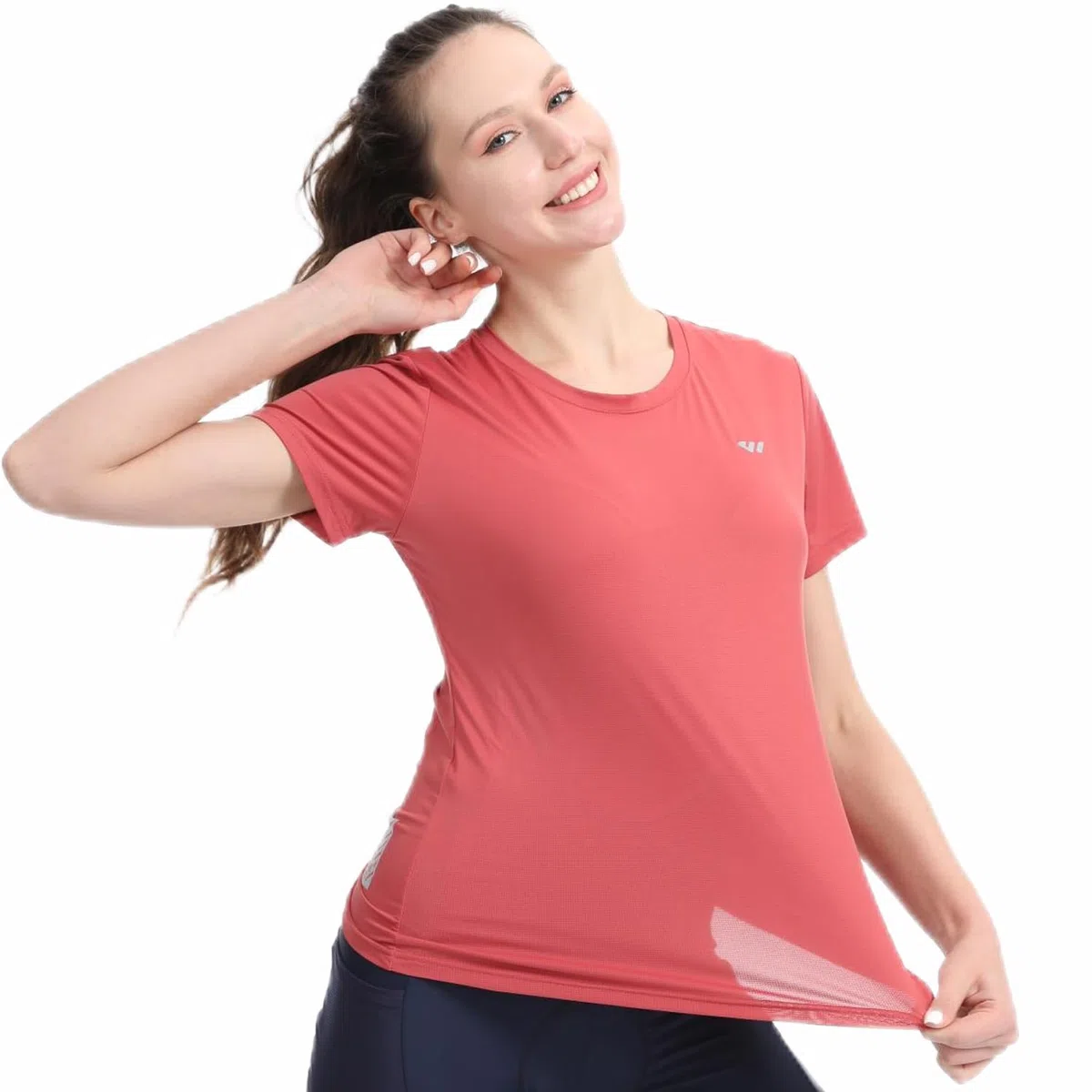 Wulibike 3 or 5er Pack Sportshirt Damen Funktionsshirt Stretch Schnelltrocknend Activewear Atmungsaktiv Laufshirt Kurzarm Fitness Wandershirt UPF 50+ Sonnenschutz Top