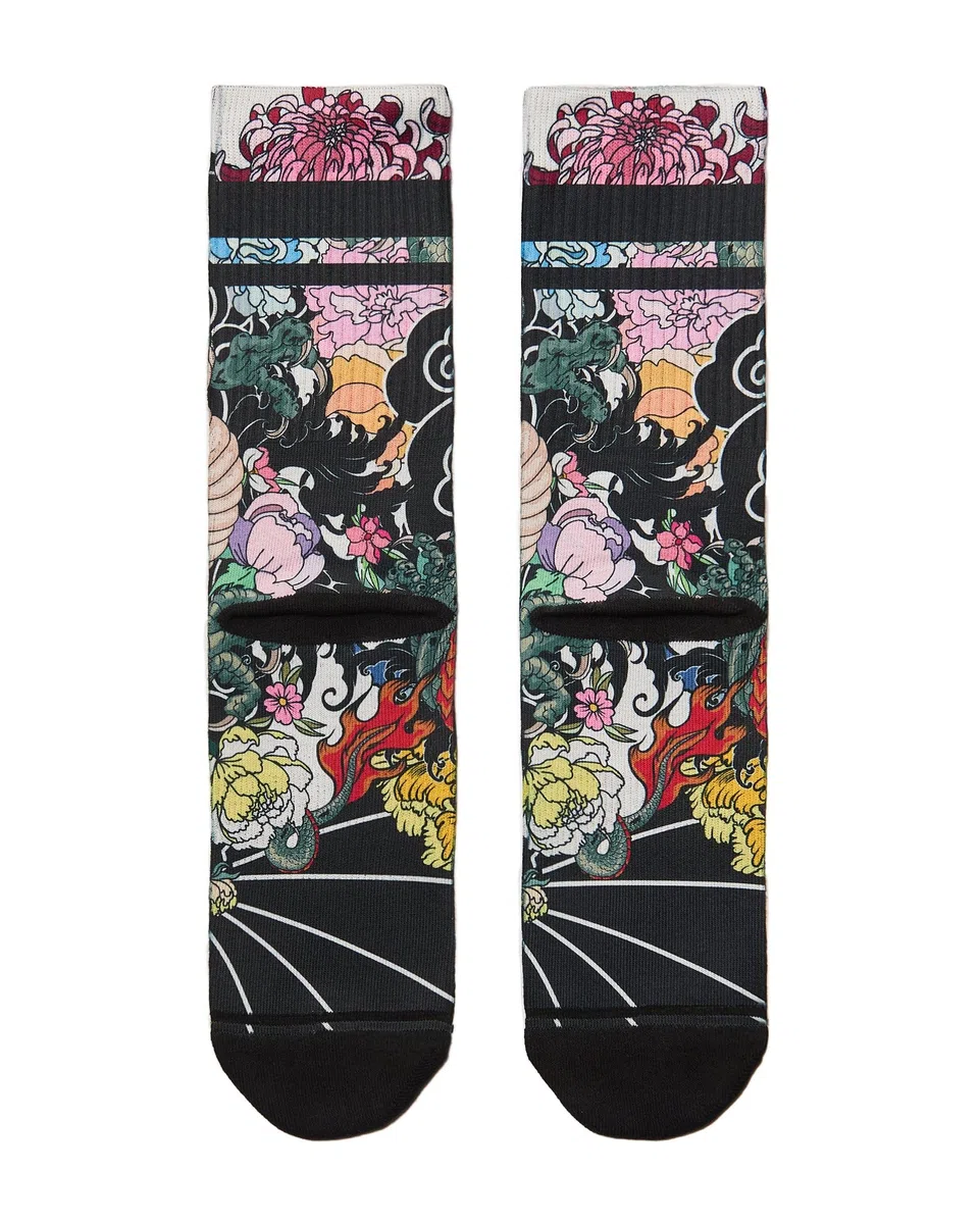 FLINCK Irezumi Sportsocken – Nahtlos & Atmungsaktiv | Für Fitness & Radfahren | Unisex | 1 Paar