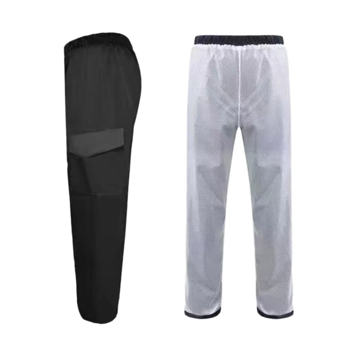 Generisch Herren Radfahren verdickte Doppelschichthose Regenmantel Regenhose