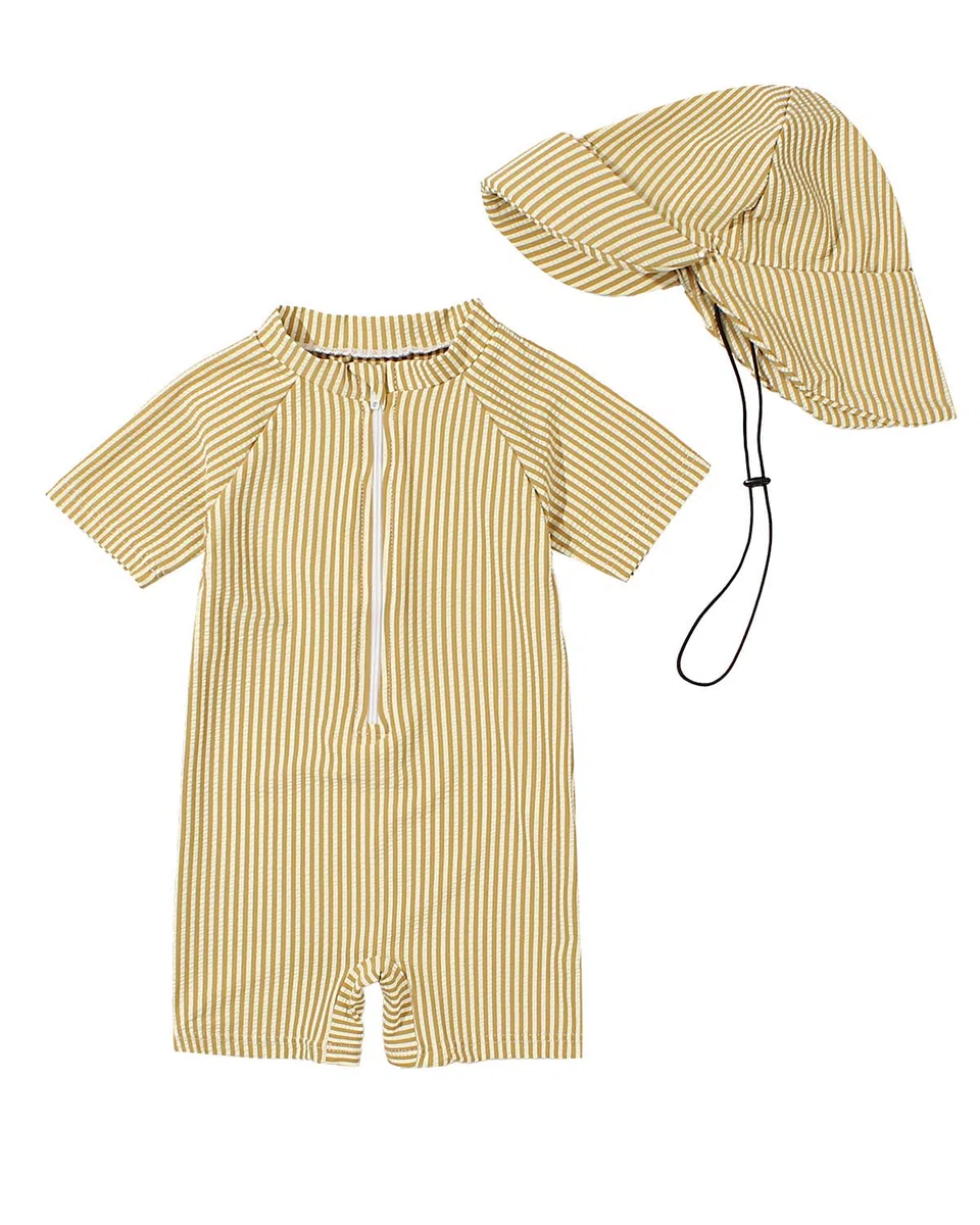WYTbaby Uv Badebekleidung Baby Badeanzug Einteiliger Kurzärmel Uv Schutzkleidung Baby Junge 3 Monate-3 Jahre