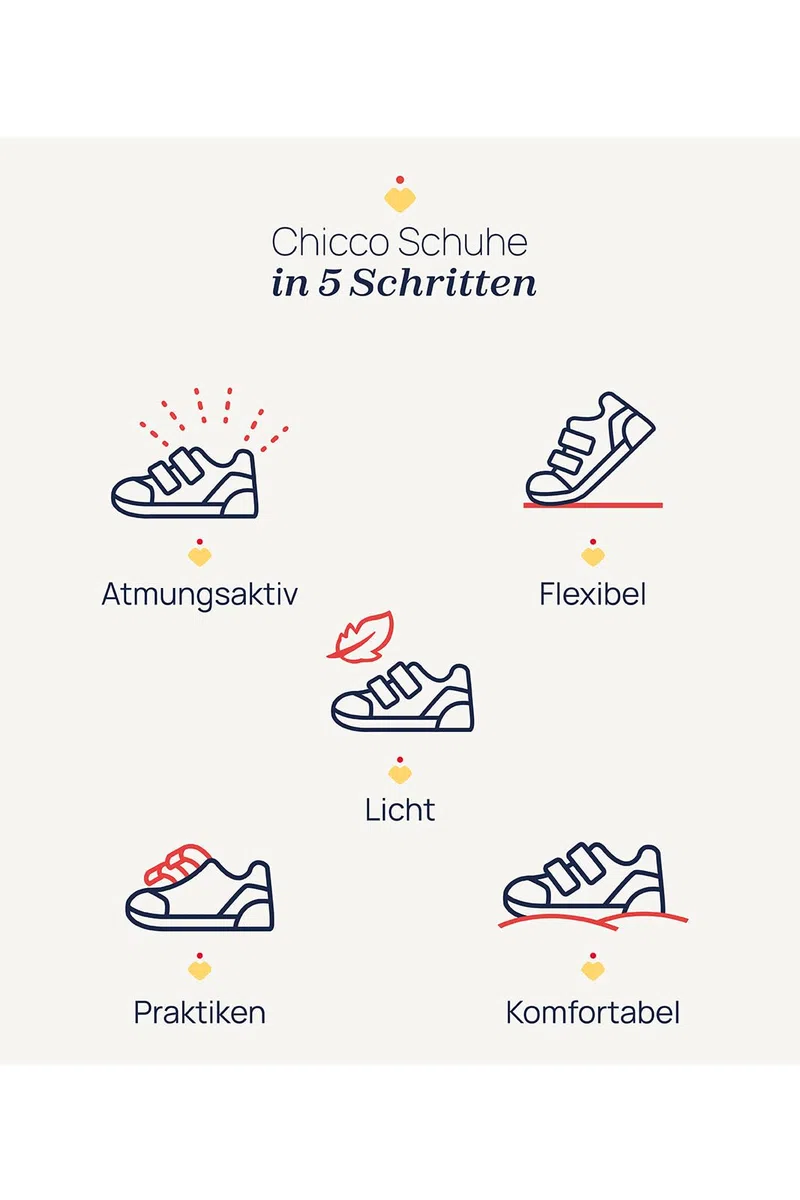 Chicco, Hausschuhe Mädchen, Kindergarten- und Zuhause-Pantoffeln, mit bequemem Klettverschluss, Designed in Italy