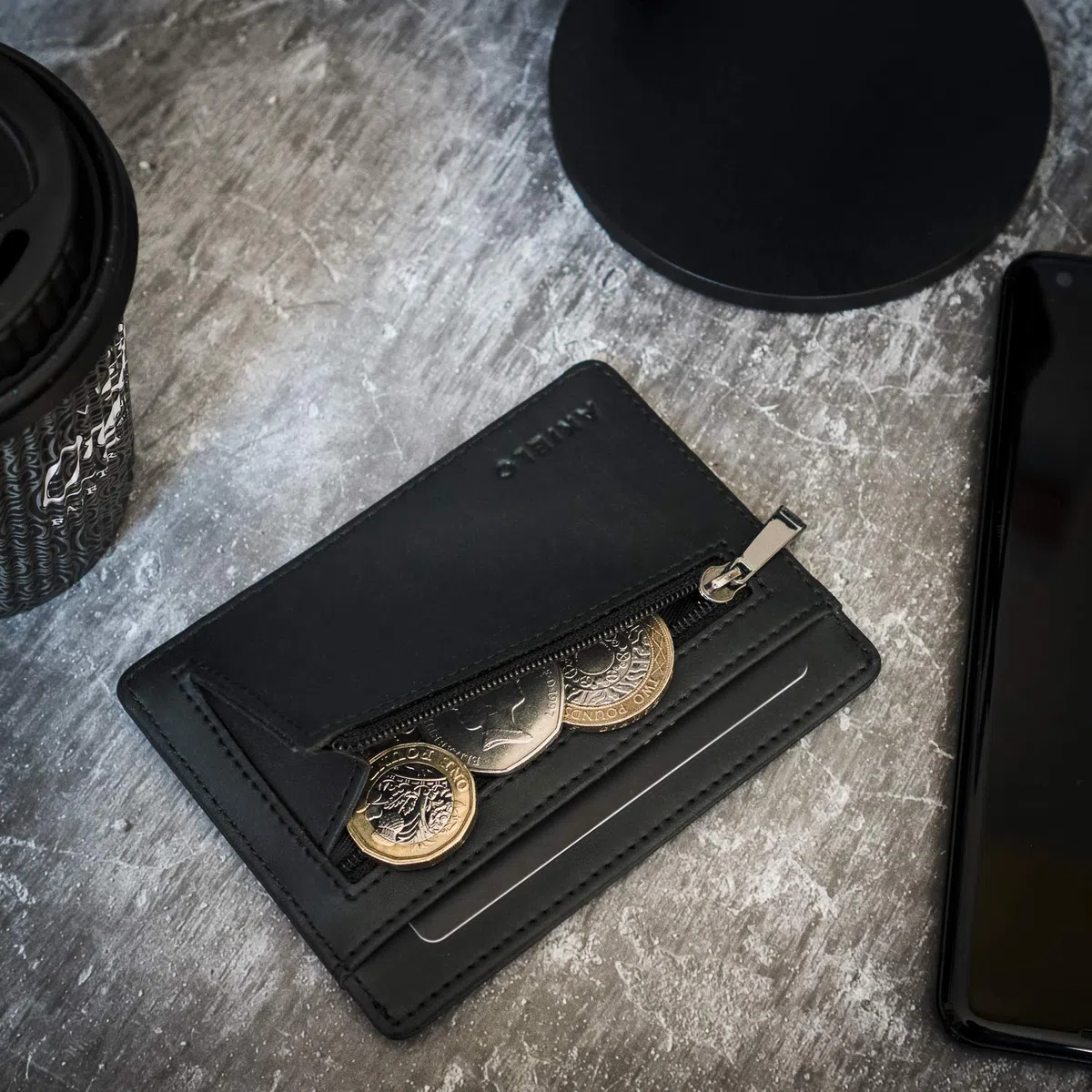 AKIELO RFID-blockerande Kreditkorthållare Och Presentlåda – Ultra Slim Plånbok för Män – Minimalistisk Kortplånbok (Bravo Kollektion)