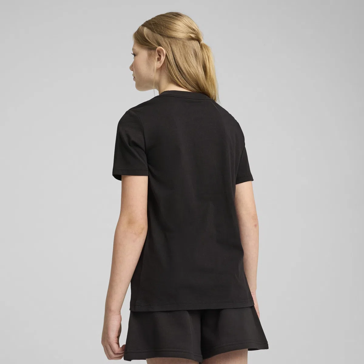PUMA Mädchen ESS No. 1 Logo Tee G T-Shirts, PUMA Black, 176