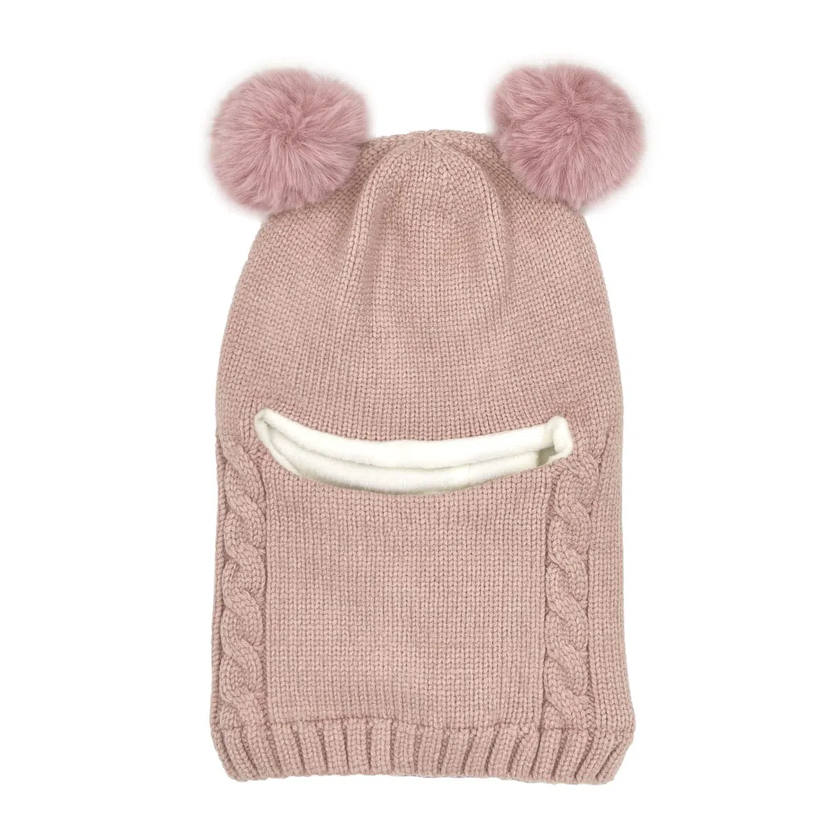 Kinder Schlupfmütze Schalmützen Sturmhaube Balaclava für Mädchen ab 3 Jahre Fleece Wollmütze Strickmütze Wintermütze Mädchen