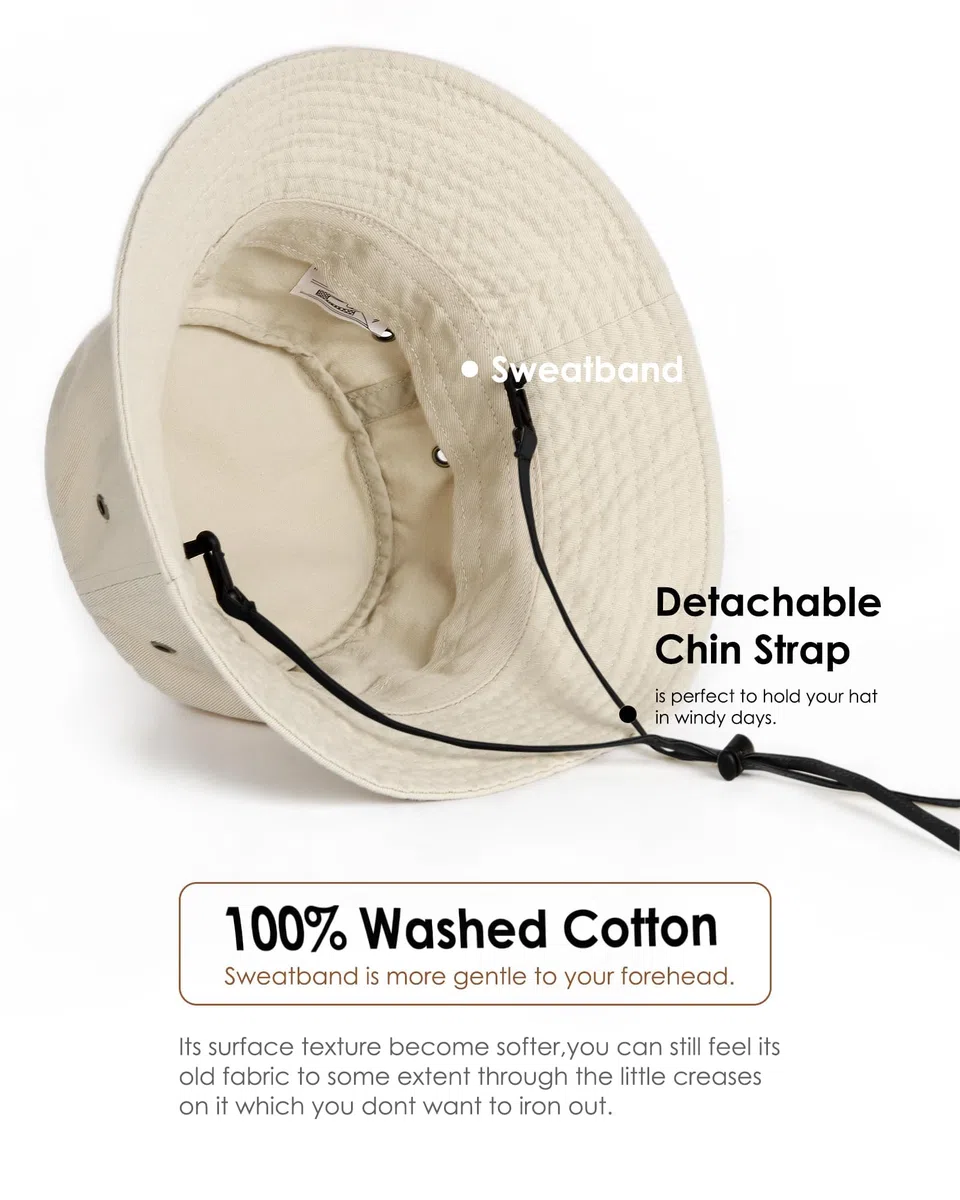FURTALK Unisex Fischerhut Baumwolle Bucket Hat Verstellbare Sonnenhut für Damen und Herren