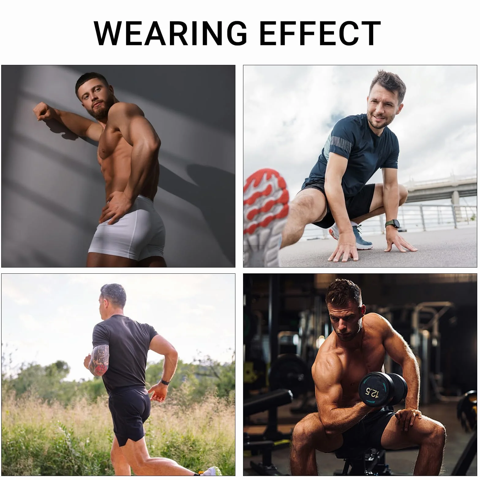MEETYOO Kompressionshose Herren, Sport Leggings Atmungsaktiv Fitness Strumpfhosen Funktionswäsche Pants Unterhose Lang für Laufen Wandern Radfahren