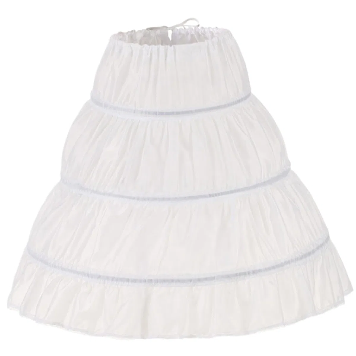 Crinoline Unterrock Girls Petticoat unter Kleid geschwollener Rock 3 Hoop -Rock für Kinder 25 '' Langer Petticoat Rock für Mädchen EIN verstellbares Kleinkind unter Kleiderschwäche Rock