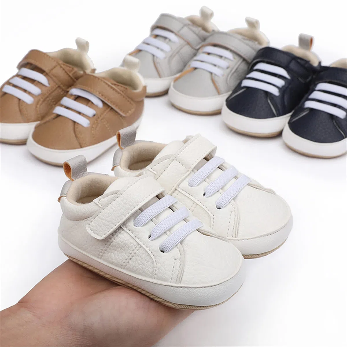 RVROVIC Baby Jungen Mädchen Sneaker Anti-Rutsch Oxford Loafer Flats Säugling Kleinkind PU Leder Weiche Sohle Baby Schuhe