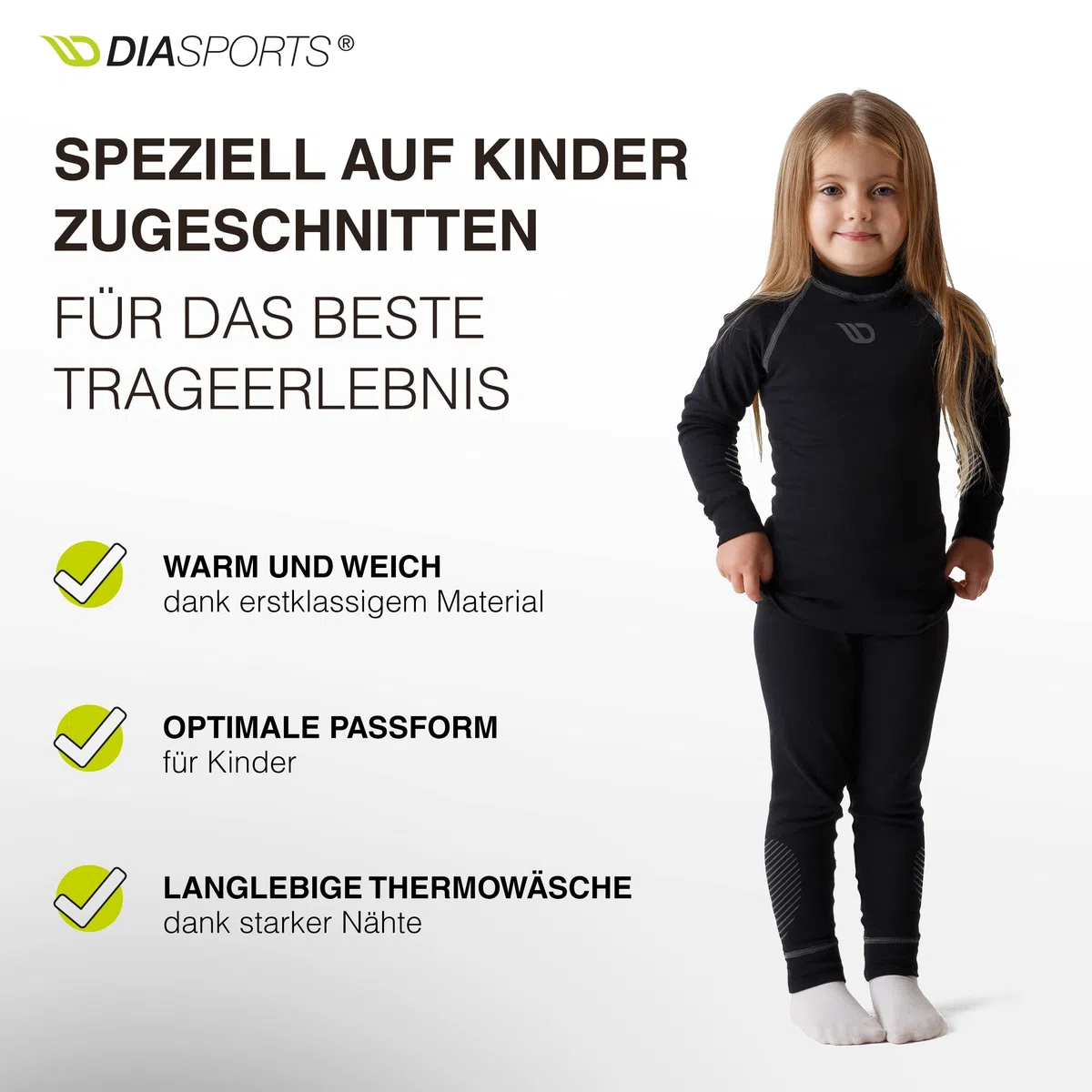 Skiunterwäsche Set für Kinder | Atmungsaktive Thermounterwäsche für Fußball, Skifahren | Funktionsunterwäsche für Jungen und Mädchen | Thermohose und Thermounterhemd