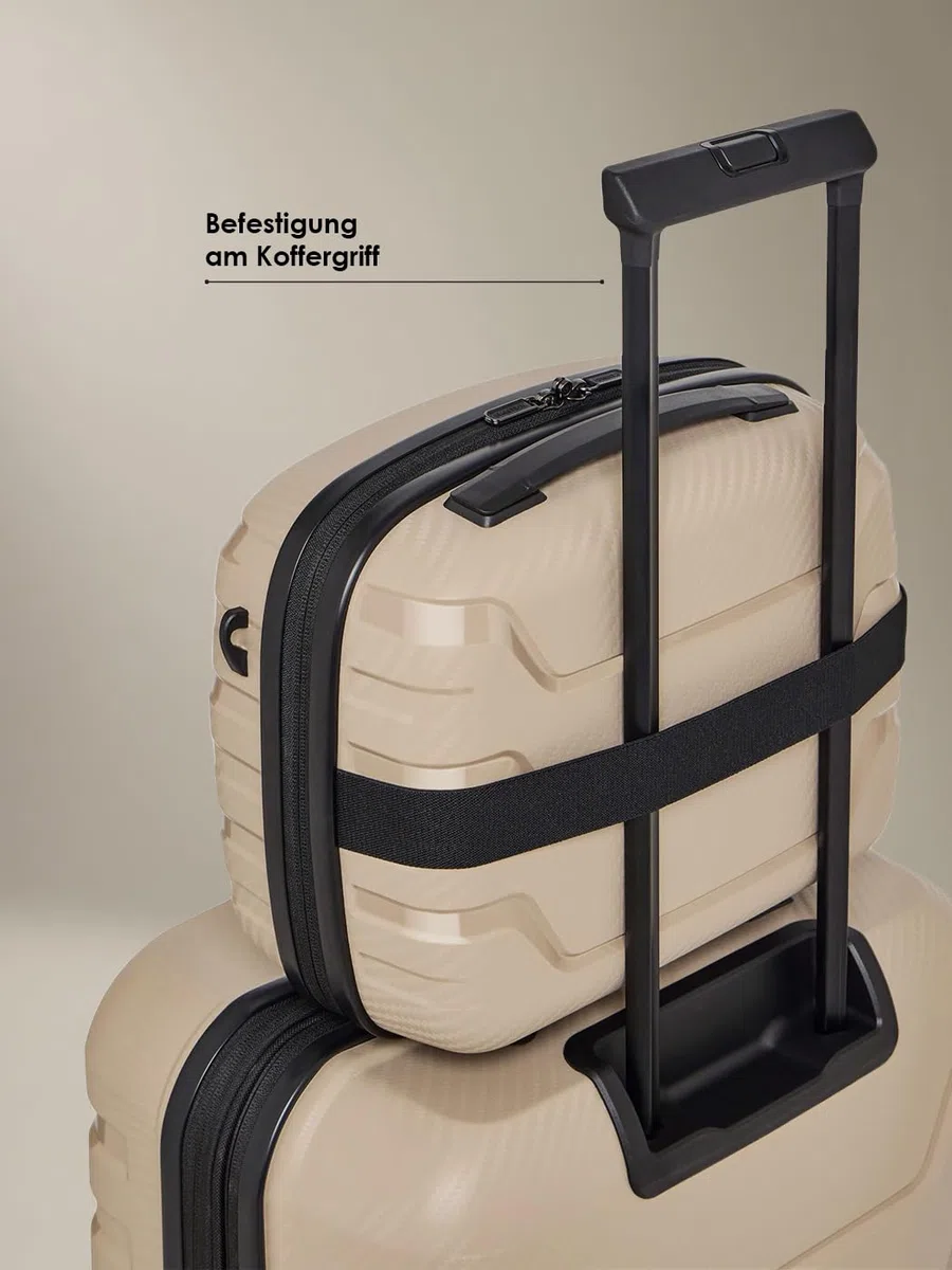 Smartbox Beauty Case Hartschale 34x17x27 cm, Handgepäck Kosmetikkoffer 14L, Leichtes Polypropylen, Kulturtasche mit Aufsteckfunktion & Schultergurt, Make-up Koffer Reise Organizer (Edition 01)