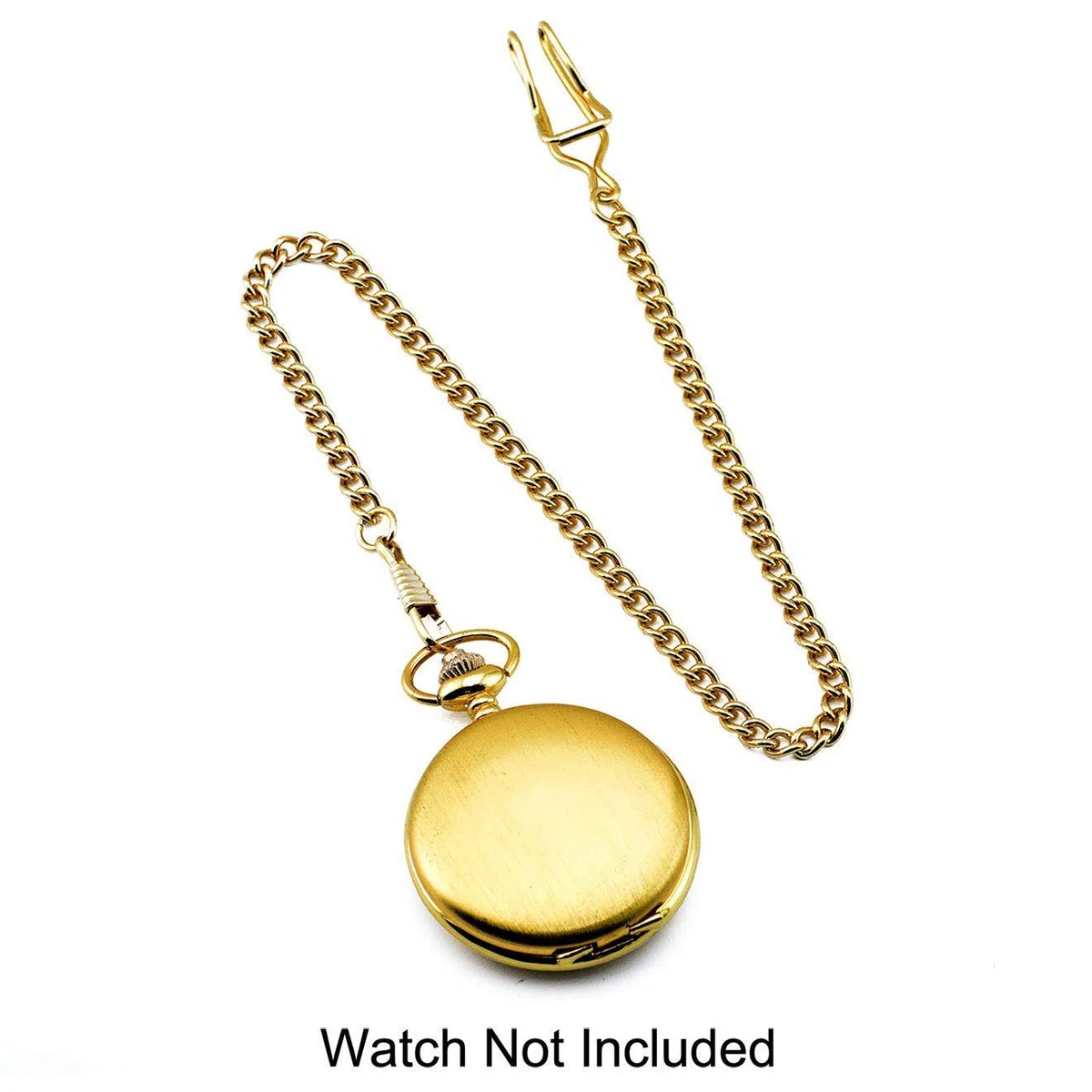 BOSHIYA Taschenuhr Kette 14 inch T Bar Albert Westenkette mit Karabiner Überzug Cowboy Kette für Herren Silber/Gold