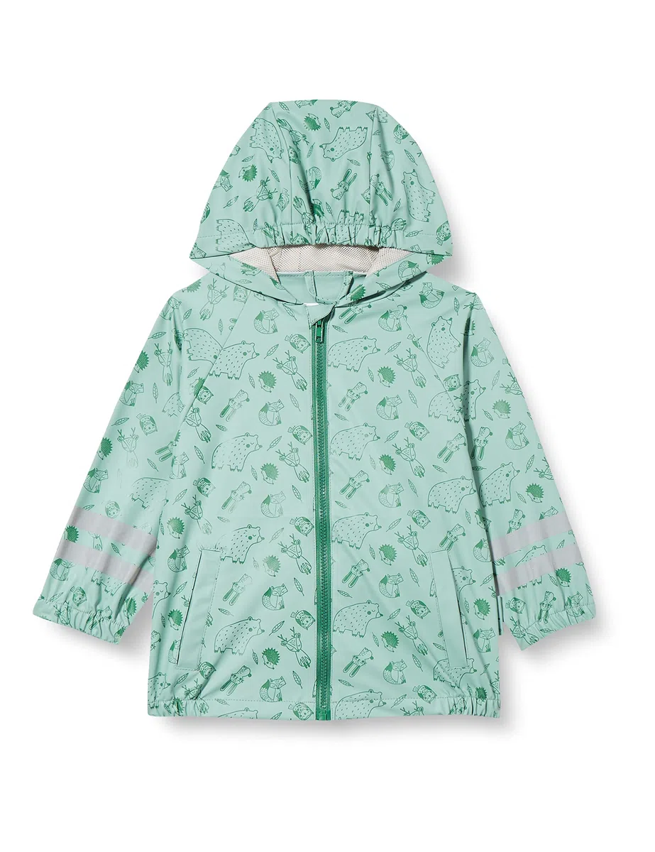 Playshoes Unisex Kinder Regenjacke Wind- und wasserdicht Regenmantel Regenbekleidung