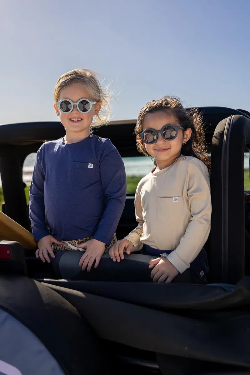 Cloby Baby Long Sleeve Shirt/Langarmshirt - mit UV-Schutz (UPF 50+) - für Jungen und Mädchen - Navy blau (Gr. 12-18 Monate)