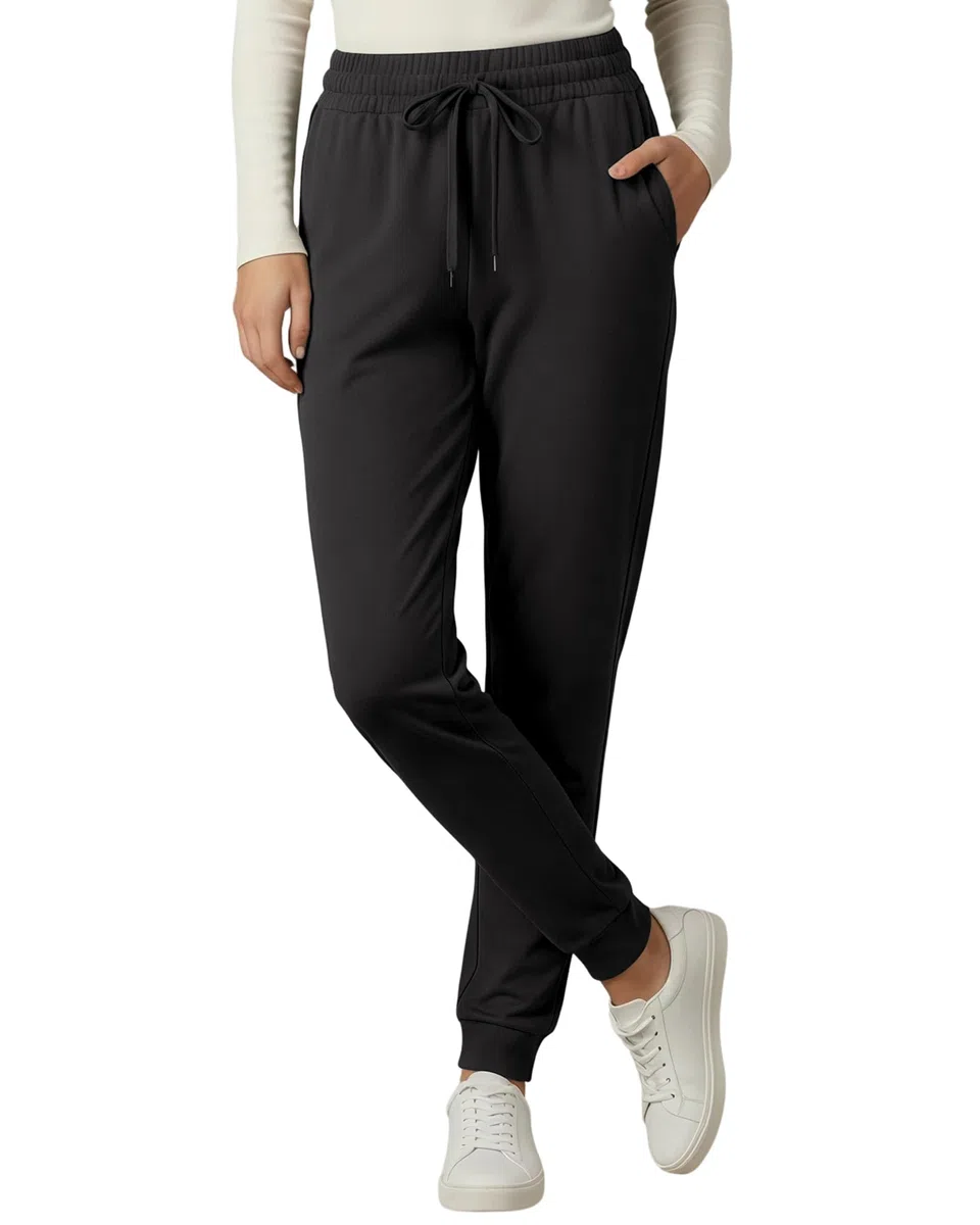 Leichte Jogginghose Damen mit Taschen - Dünne High Waist Sporthose Lang, Weiche Joggpants in vielen Farben, Elastische Trainingshose, Haushose & Loungehose für Frauen