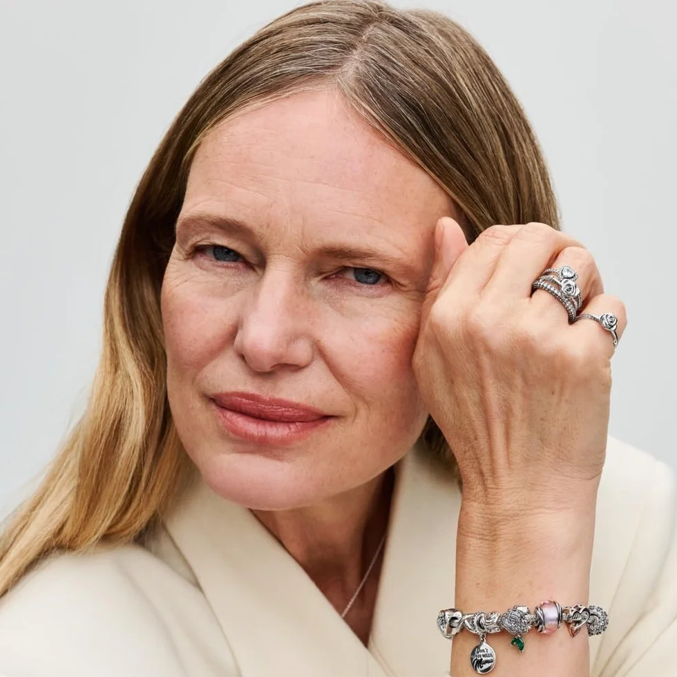 Pandora Moments Anhänger Ewigkeit, Scheibe und Herz, Sterlingsilber, mit klarem Cubic Zirkonia