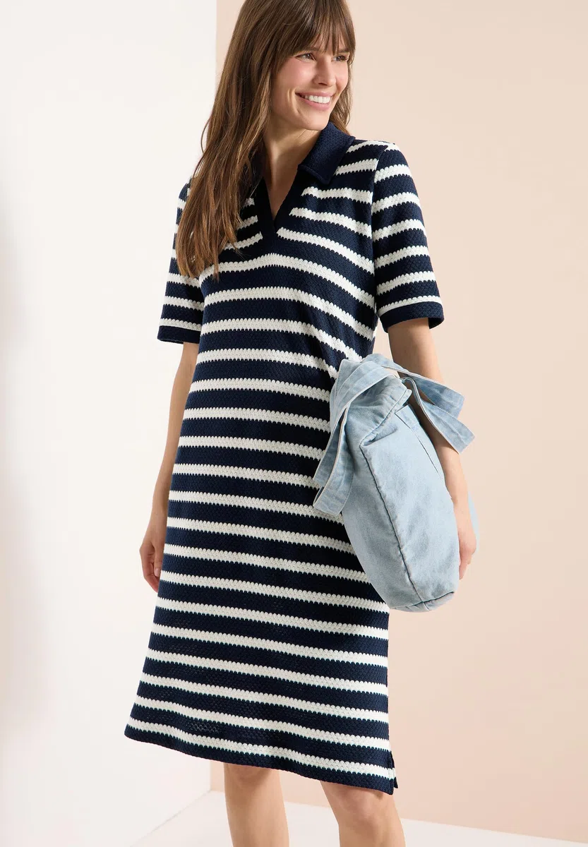 Cecil Damen 1409310 Knielanges Kleid in Ajourstrick (1er Pack)