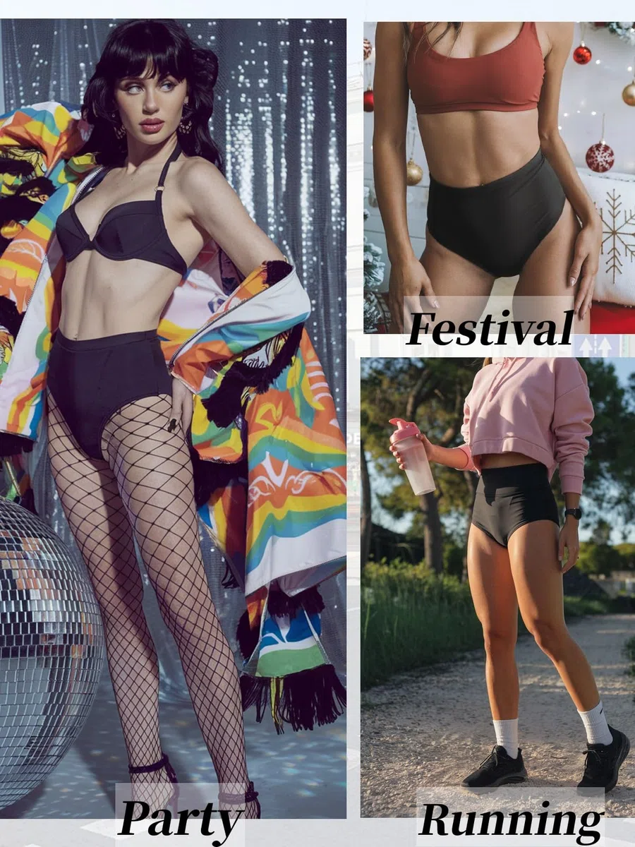 Booty-Shorts für Damen, hohe Taille, Po-Lifting, Spandex, Biker, Yoga, Fitnessstudio, Tanz, Hotpants, Rave-Outfits