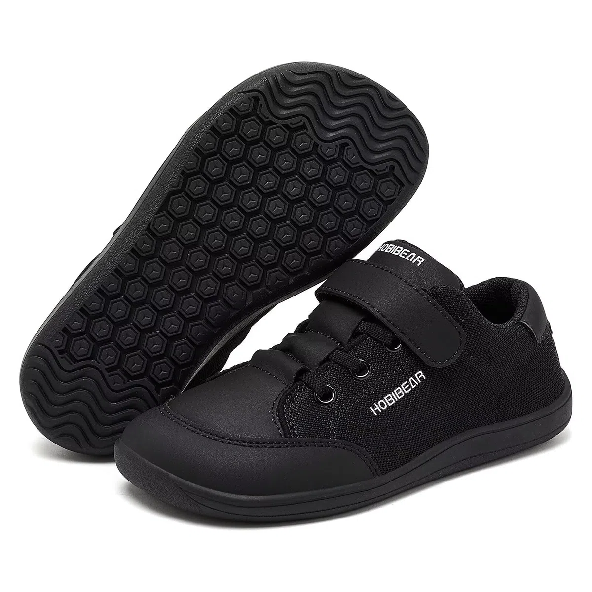 HOBIBEAR Kinder Barfußschuhe Breite Zehenbox Jungen Mädchen Minimalistische Outdoor Traillaufschuhe Walking Schuhe